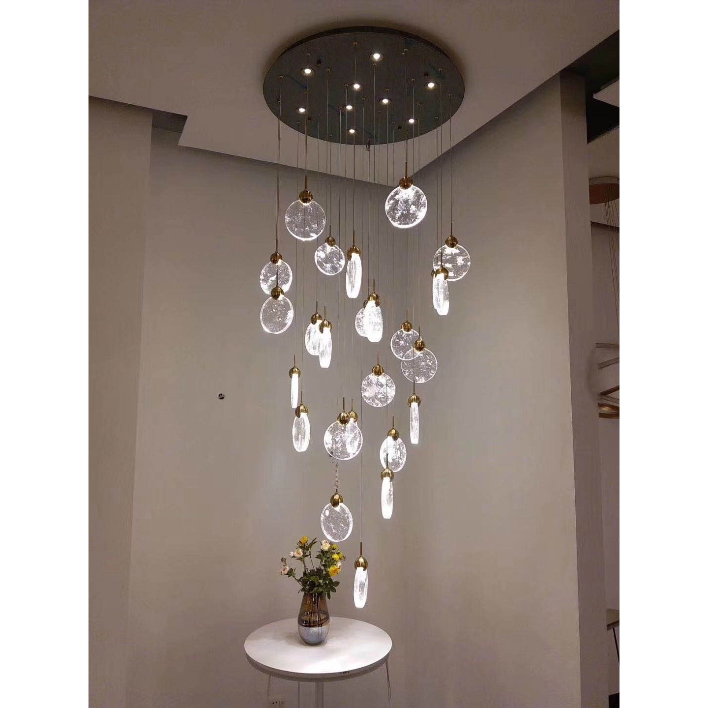 Aurora Cloud Glass Cluster LED Pendant Light Italian Concepts