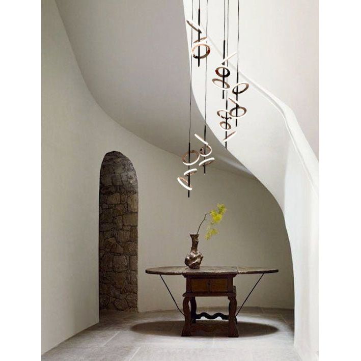 Abear Cluster LED Rings Pendant Chandelier - Italian Concept - Size