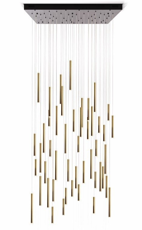 Bellini Square Tubular Pendant Light Chandelier - Italian Concept - 