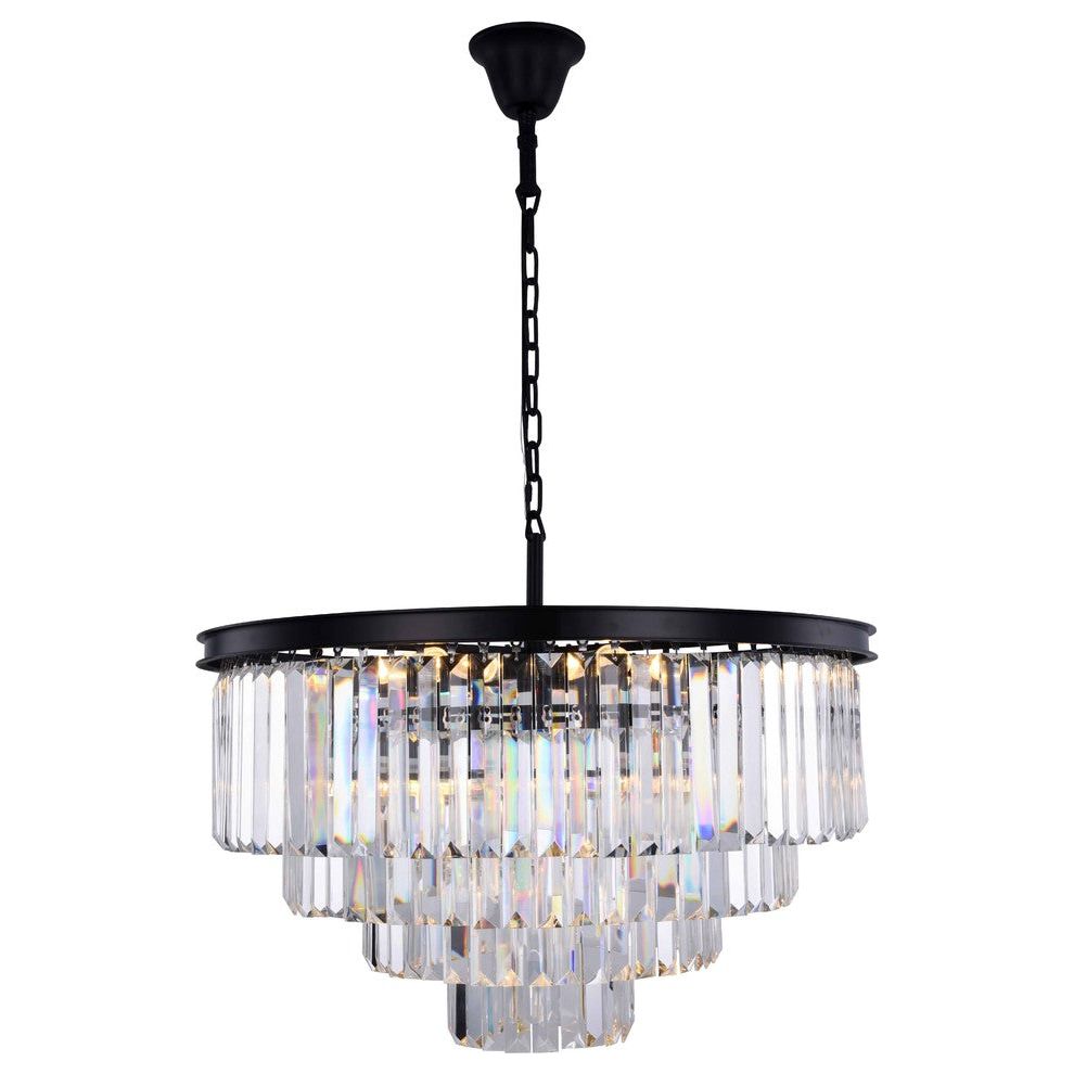 Odeon Round Crystal Fringe Chandelier Collection - Italian Concept