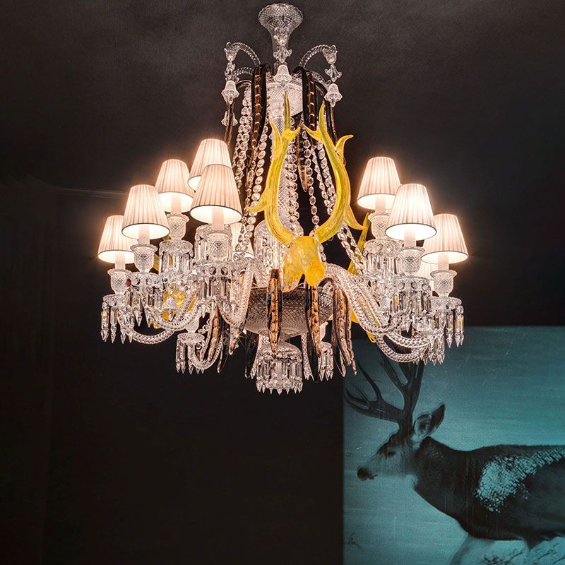 Antlers Antoinette15 Light Crystal Chandelier - Italian Concept - 