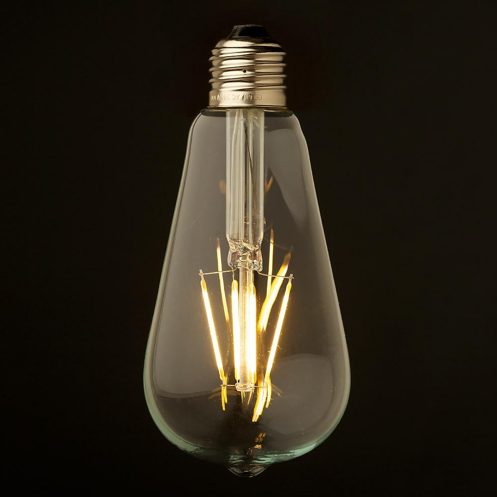 5.5W LED Filament Bulb Teardrop - Italian Concept - 