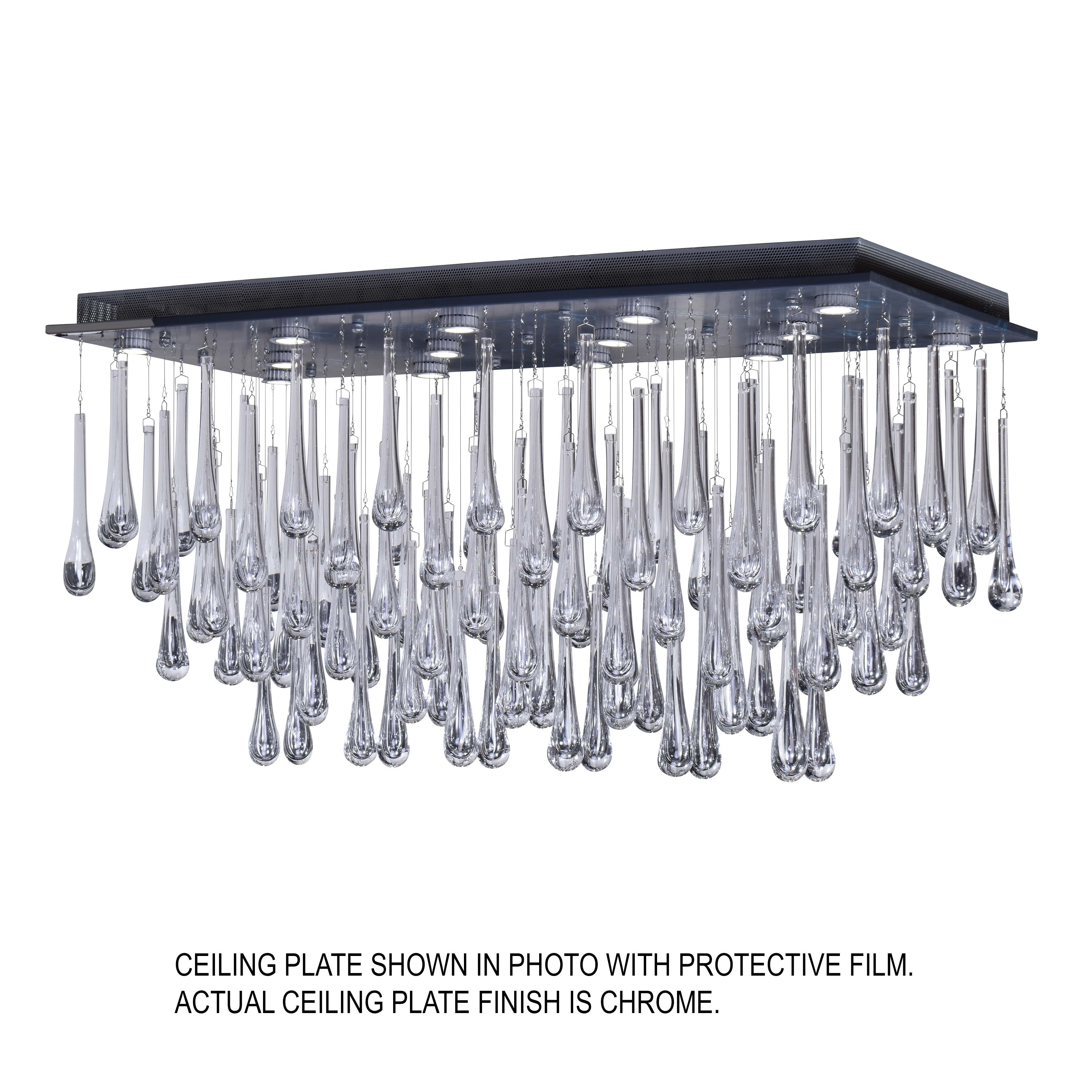 Blue Rainfall Murano Glass Chandelier - Italian Concept - 