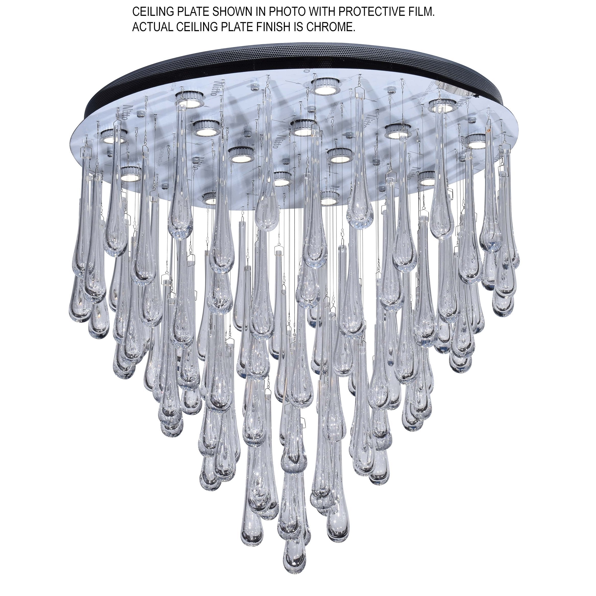 Blue Rainfall Murano Glass Chandelier - Italian Concept - 