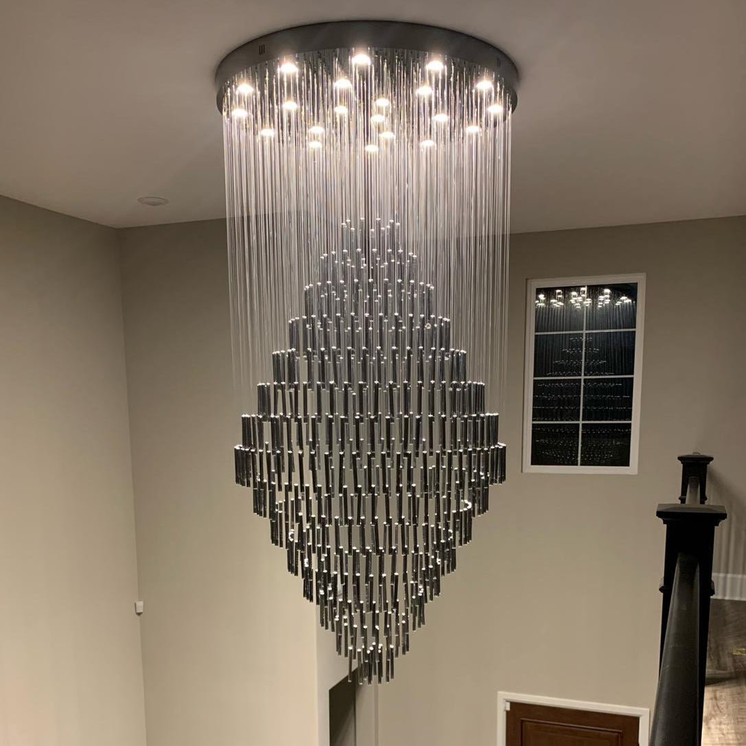 Ferenze V2 Rainfall Beaded Crystal Chandelier - Italian Concept - 