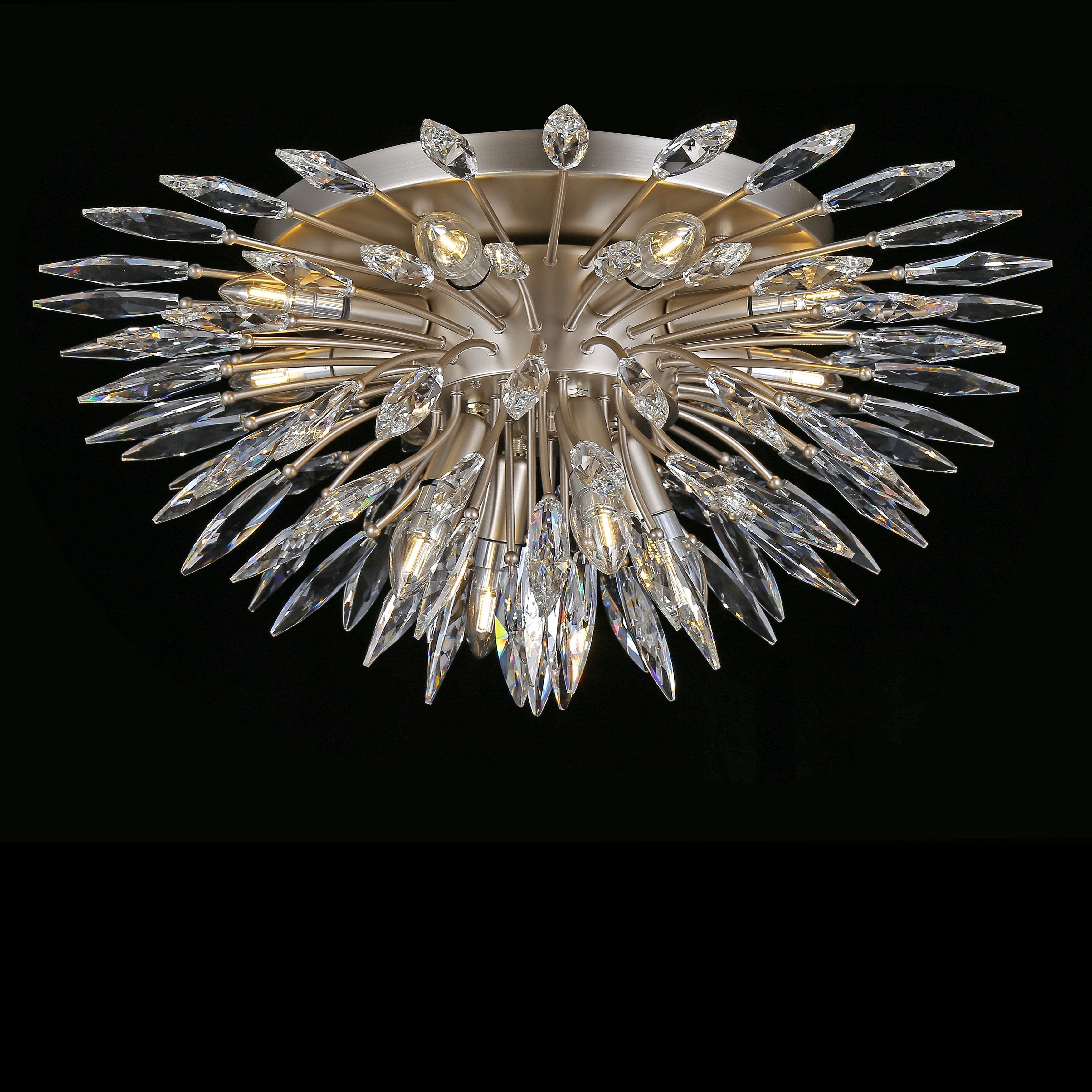 Lily Starburst Flush-mount Crystal Sputnik Chandelier - Italian Concept - 