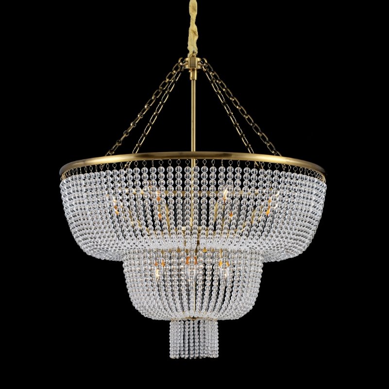 Crystal beaded deals chandelier