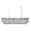 Odeon Crystal Fringe Rectangular Chandelier - Italian Concept