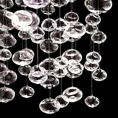 Fountaine Rectangle Rainfall / Waterfall Glass Globe / Bubble Chandelier - Italian Concept - 