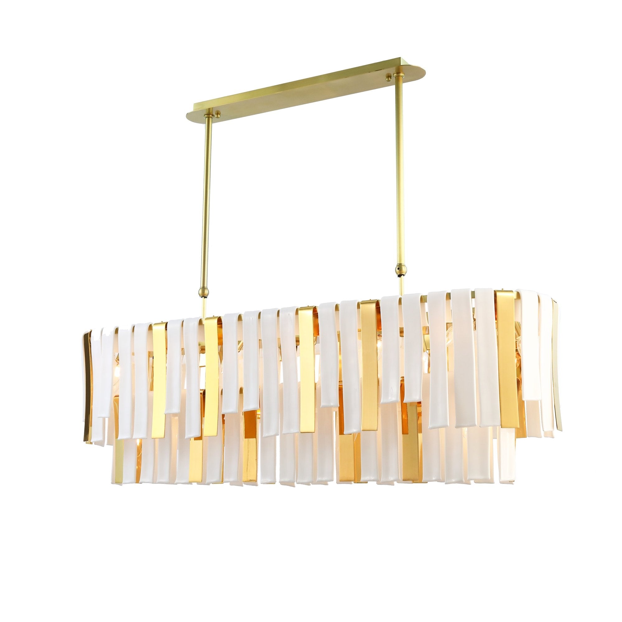 Amaterasu 3-Tier Rectangular Chandelier - Italian Concept