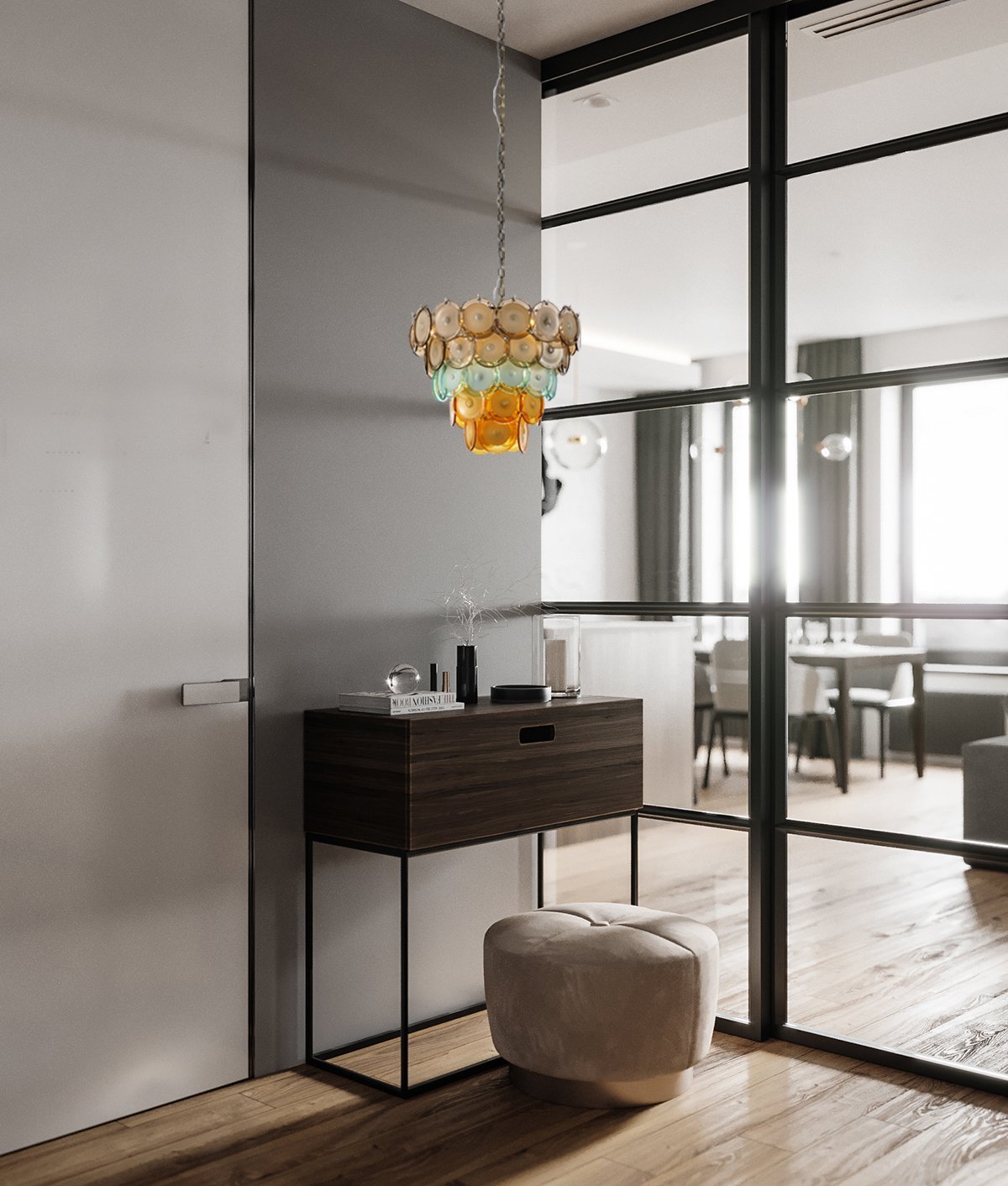 Bettina Murano Round Glass Chandelier - Italian Concept - 