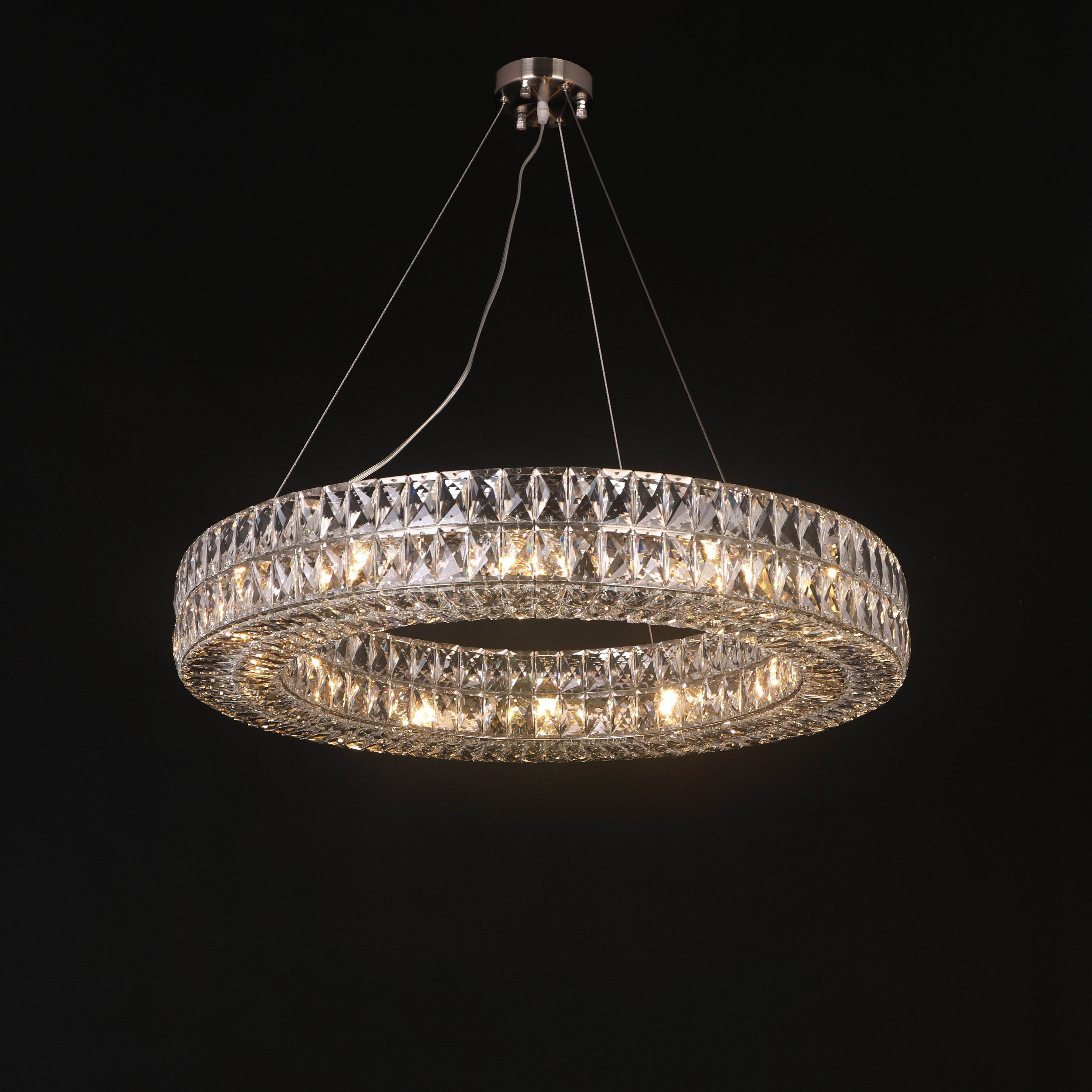 Mia Round Crystal Ring Chandelier - Italian Concept