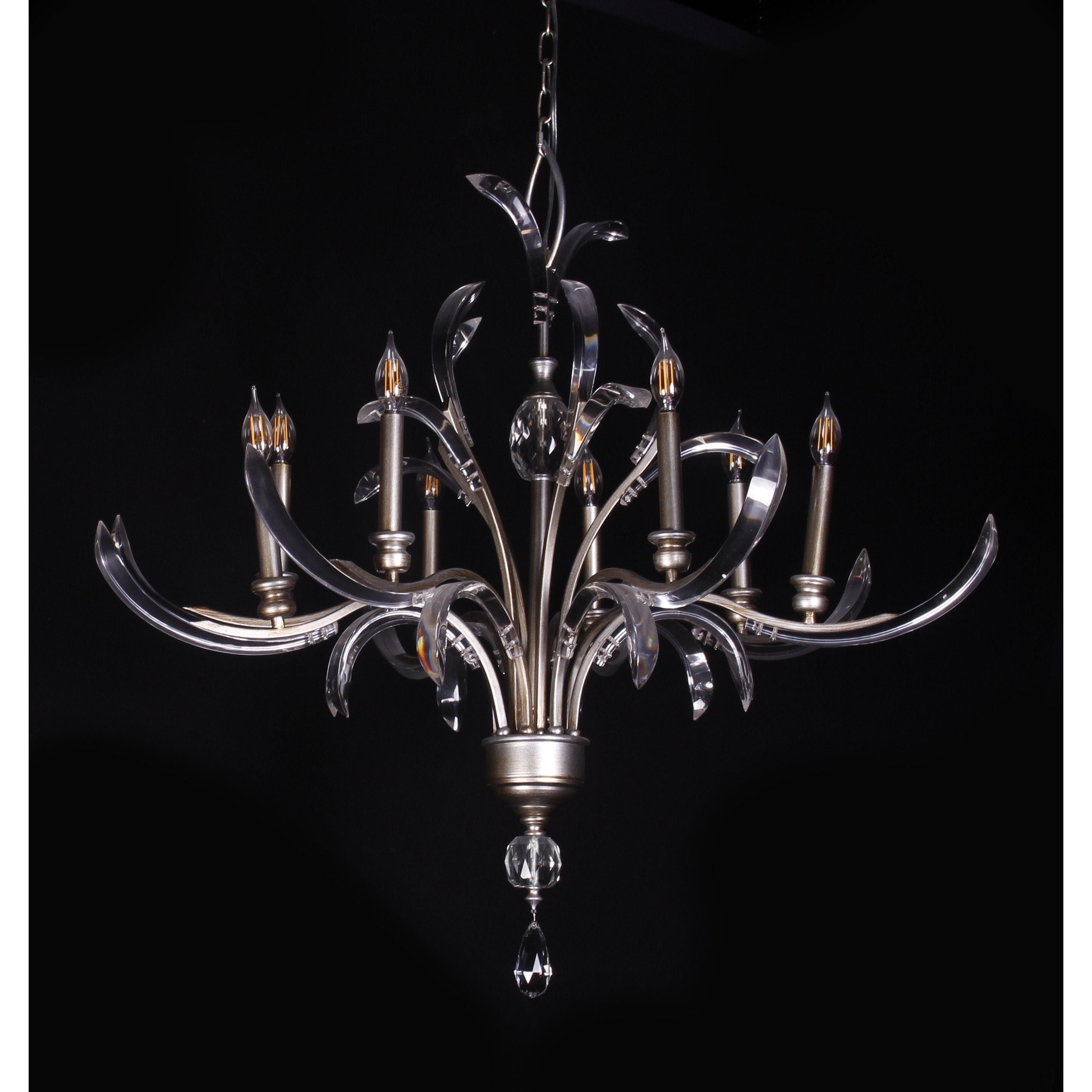 Opal Shards 8-Light Chandelier - Italian Concept