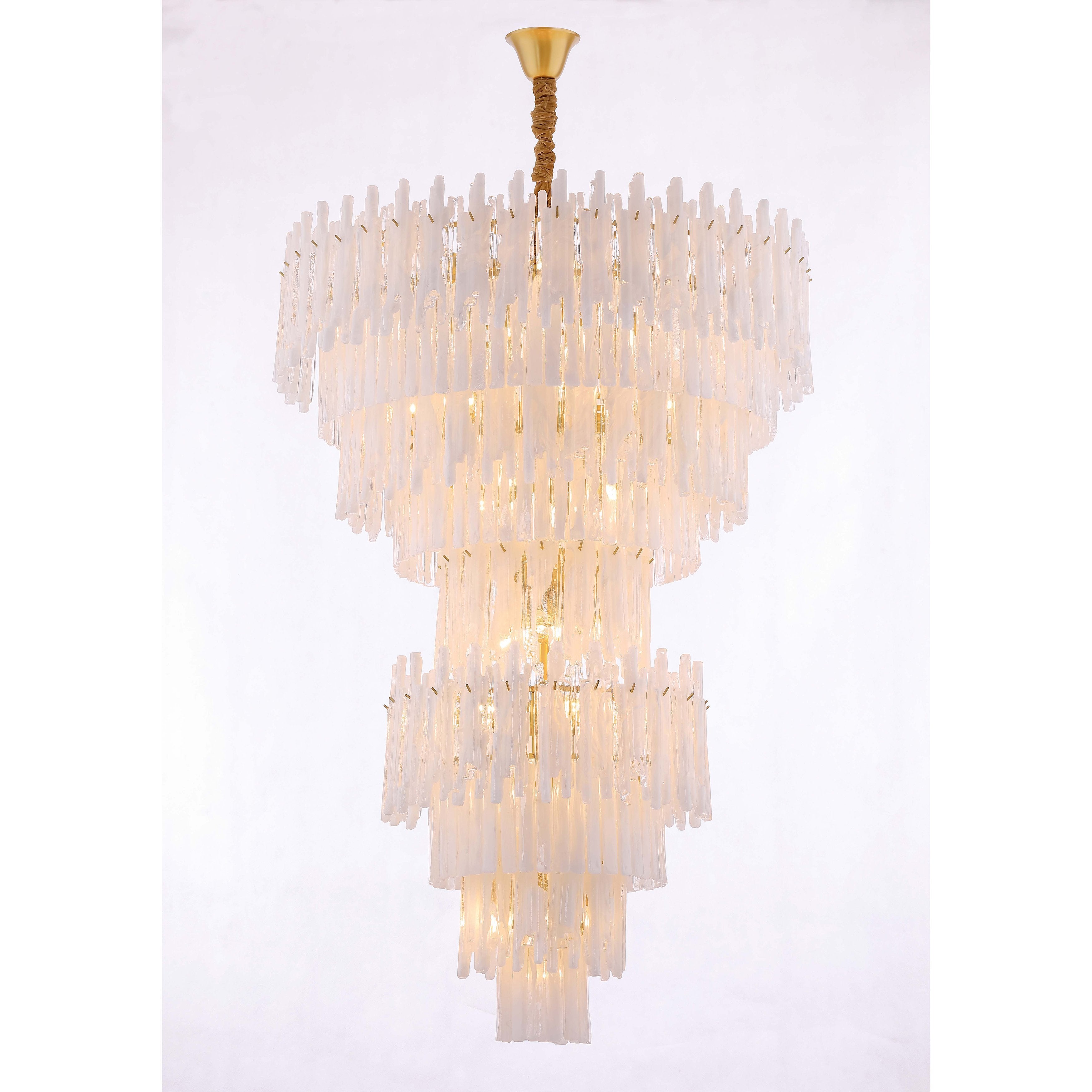 Blanche Murano Glass Pendant Light - Italian Concept - Size