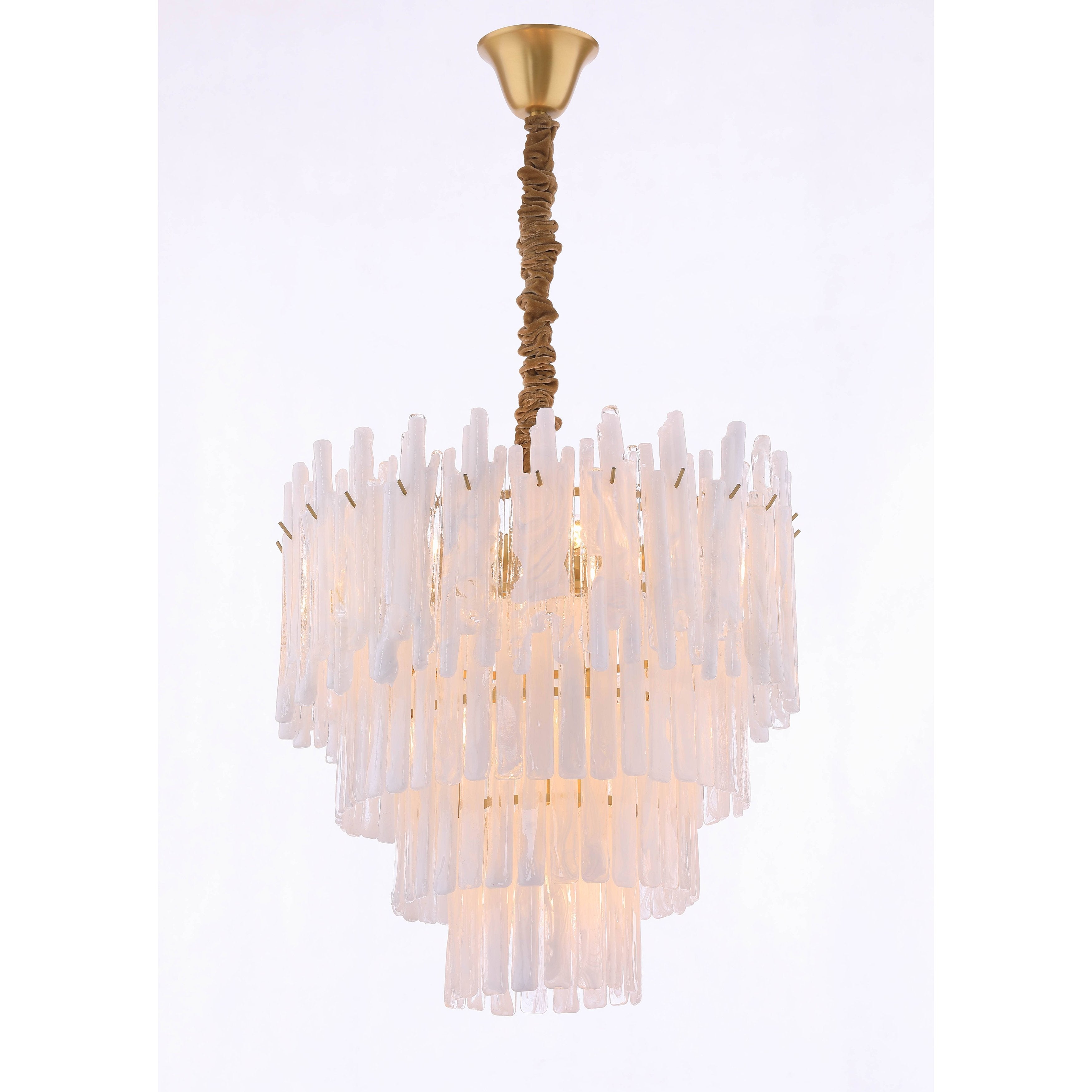 Blanche Murano Glass Pendant Light - Italian Concept - Size