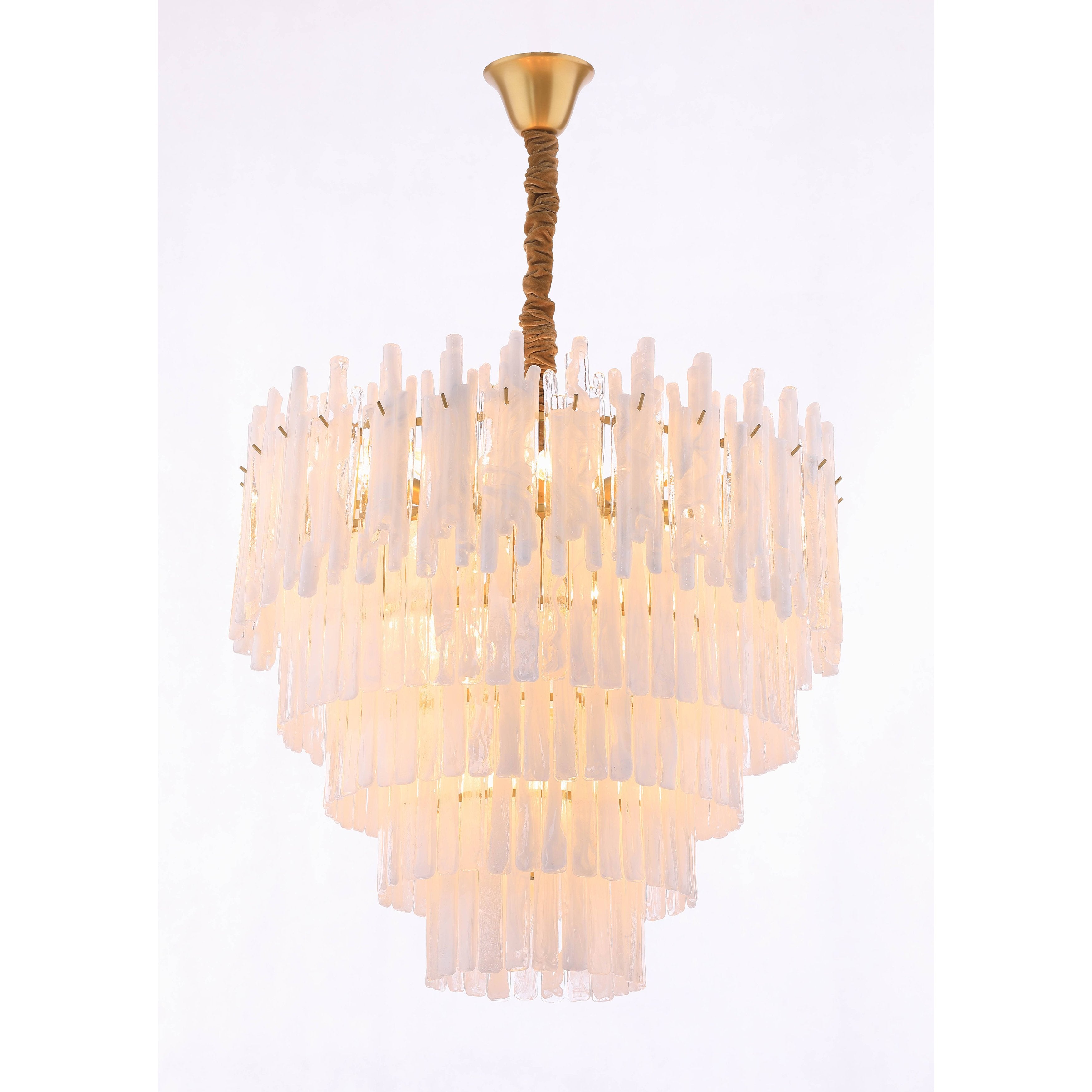Blanche Murano Glass Pendant Light - Italian Concept - Size