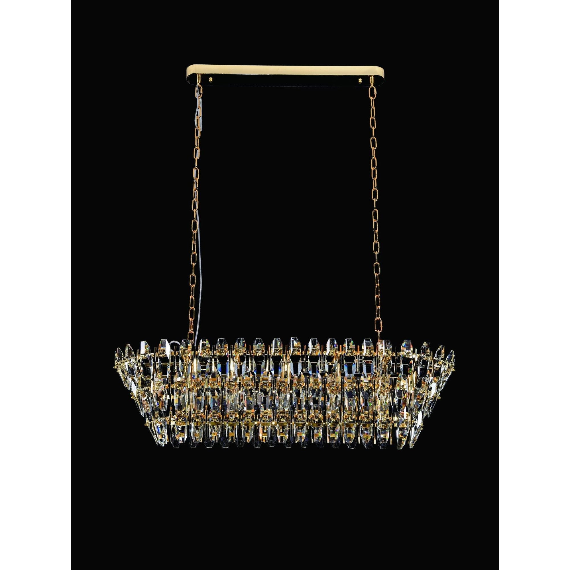 Sol Odeon Linear Crystal Chandelier - Italian Concept