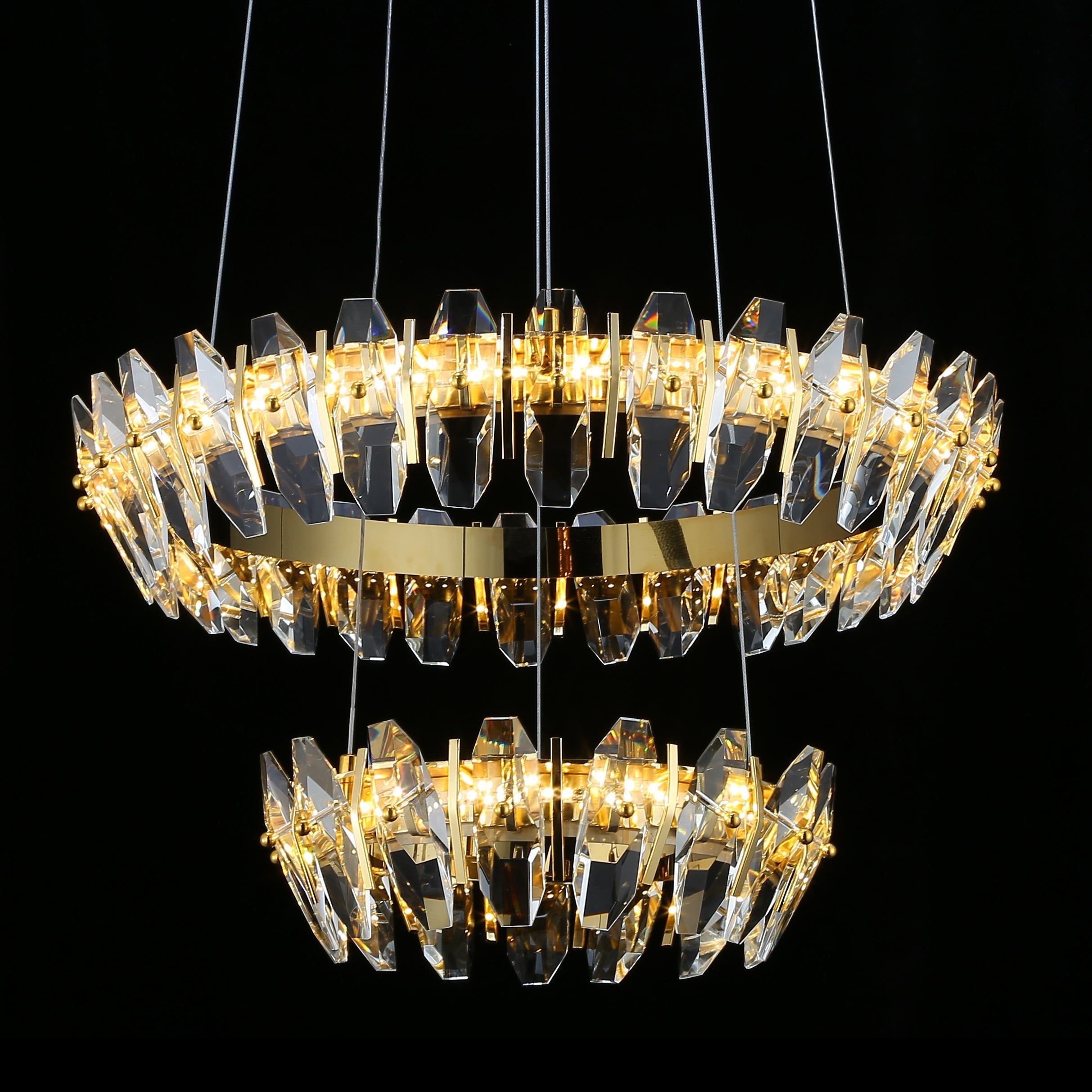 Sol Crystal Ring LED Chandelier - Italian Concept