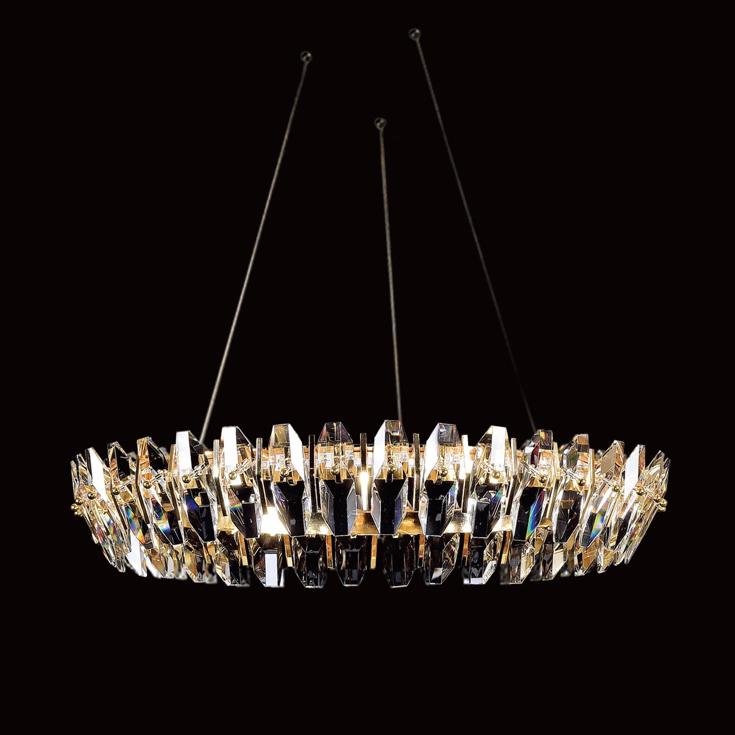 Sol Crystal Ring LED Chandelier - Italian Concept
