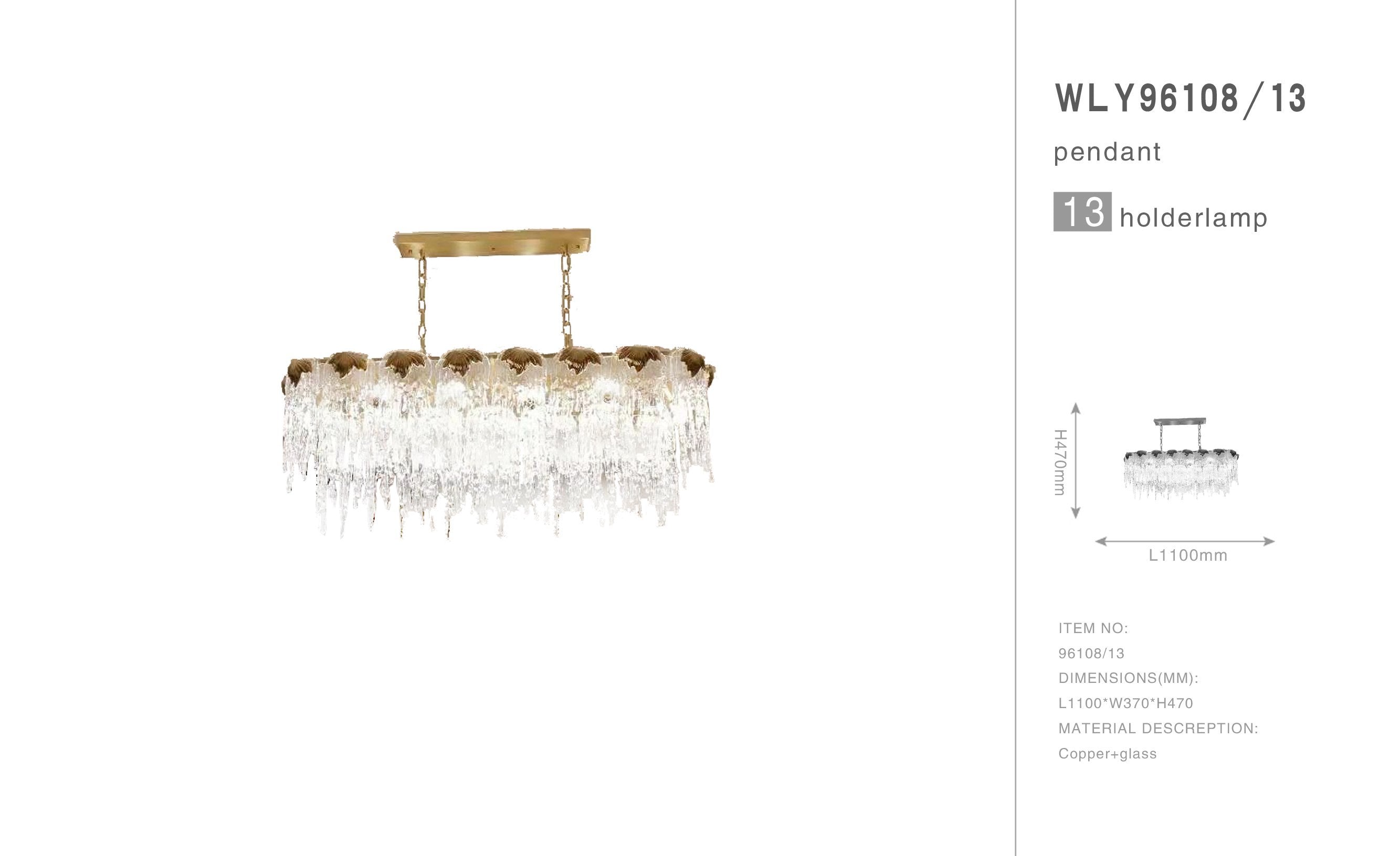 Aletta Melting Drop Crystal Glass Rectangle Chandelier - Italian Concept - 