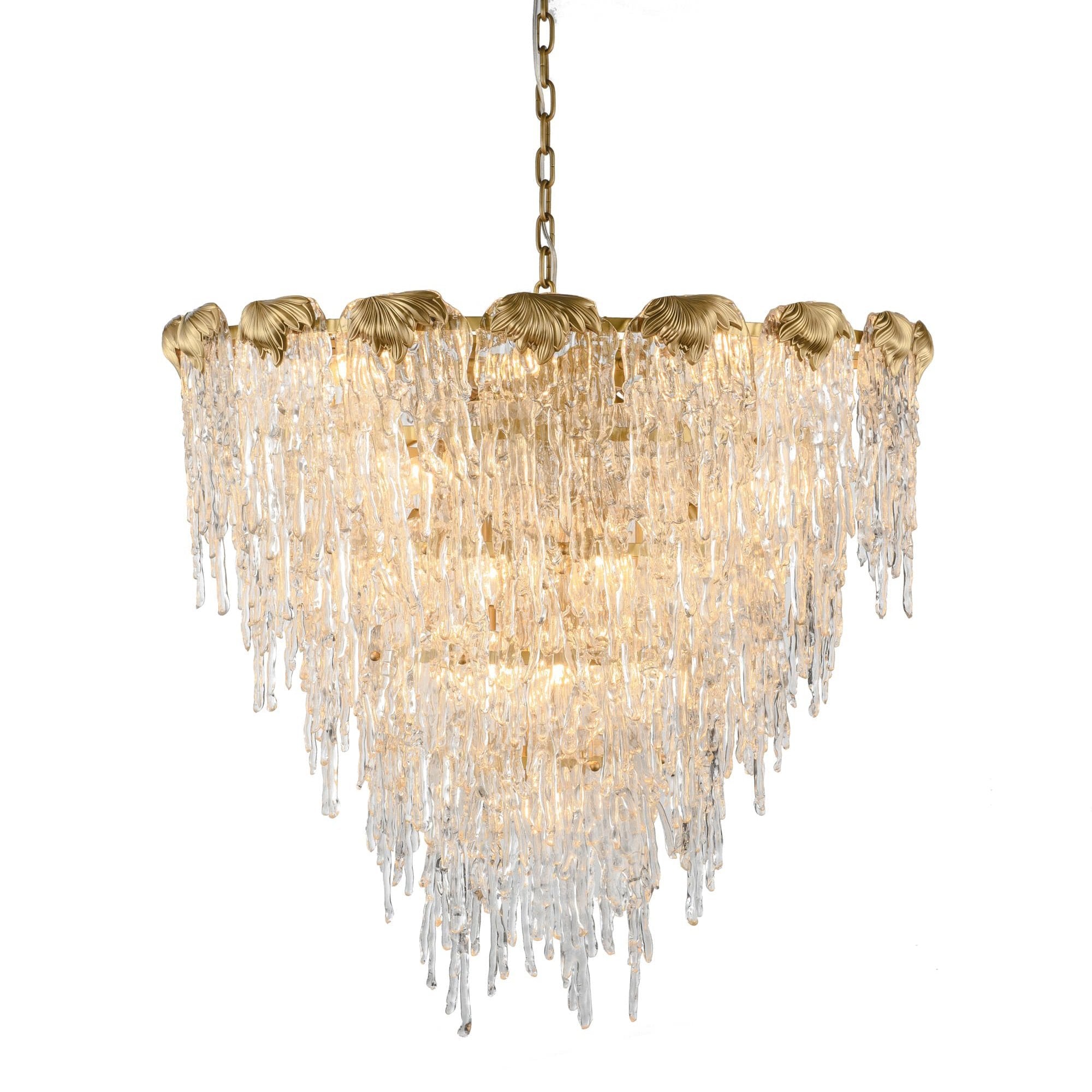 Aletta Melting Drop Crystal Glass Chandelier - Italian Concept - 