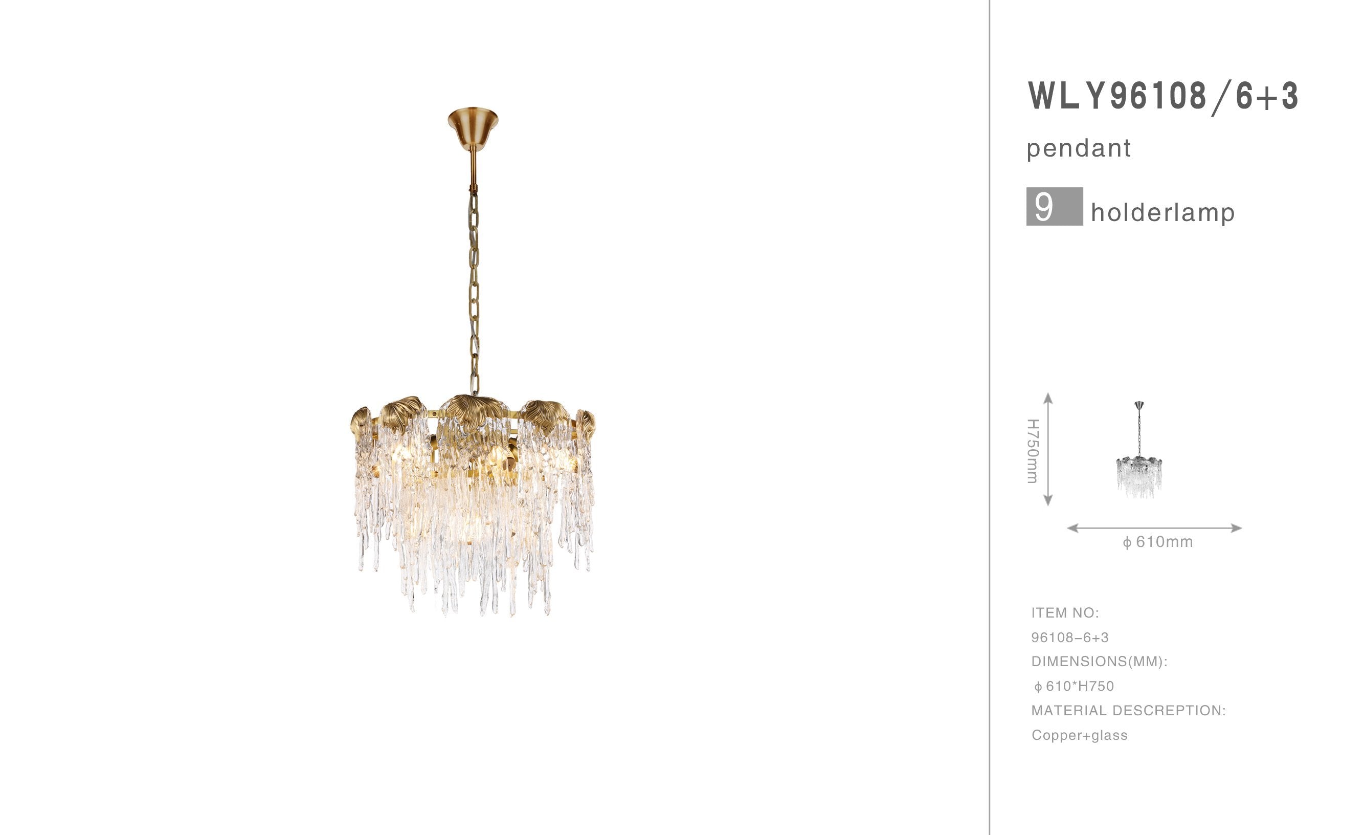 Aletta Melting Drop Crystal Glass Chandelier - Italian Concept - 