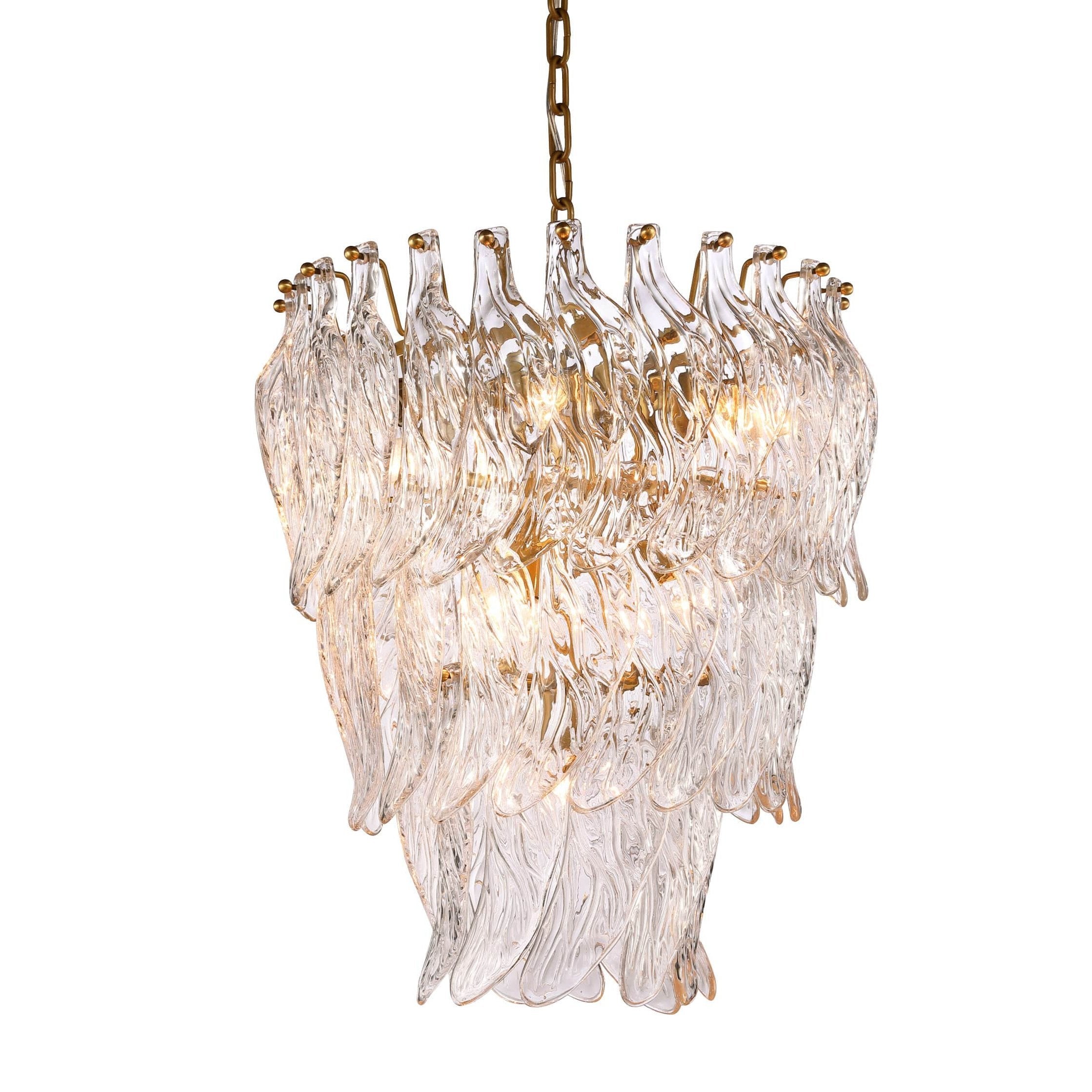 Glass Leaf 2-Tier Chandelier NEW Collection 2020 - 80 - Italian Concept