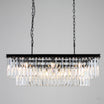 Odeon Crystal Fringe Rectangular Chandelier - Italian Concept