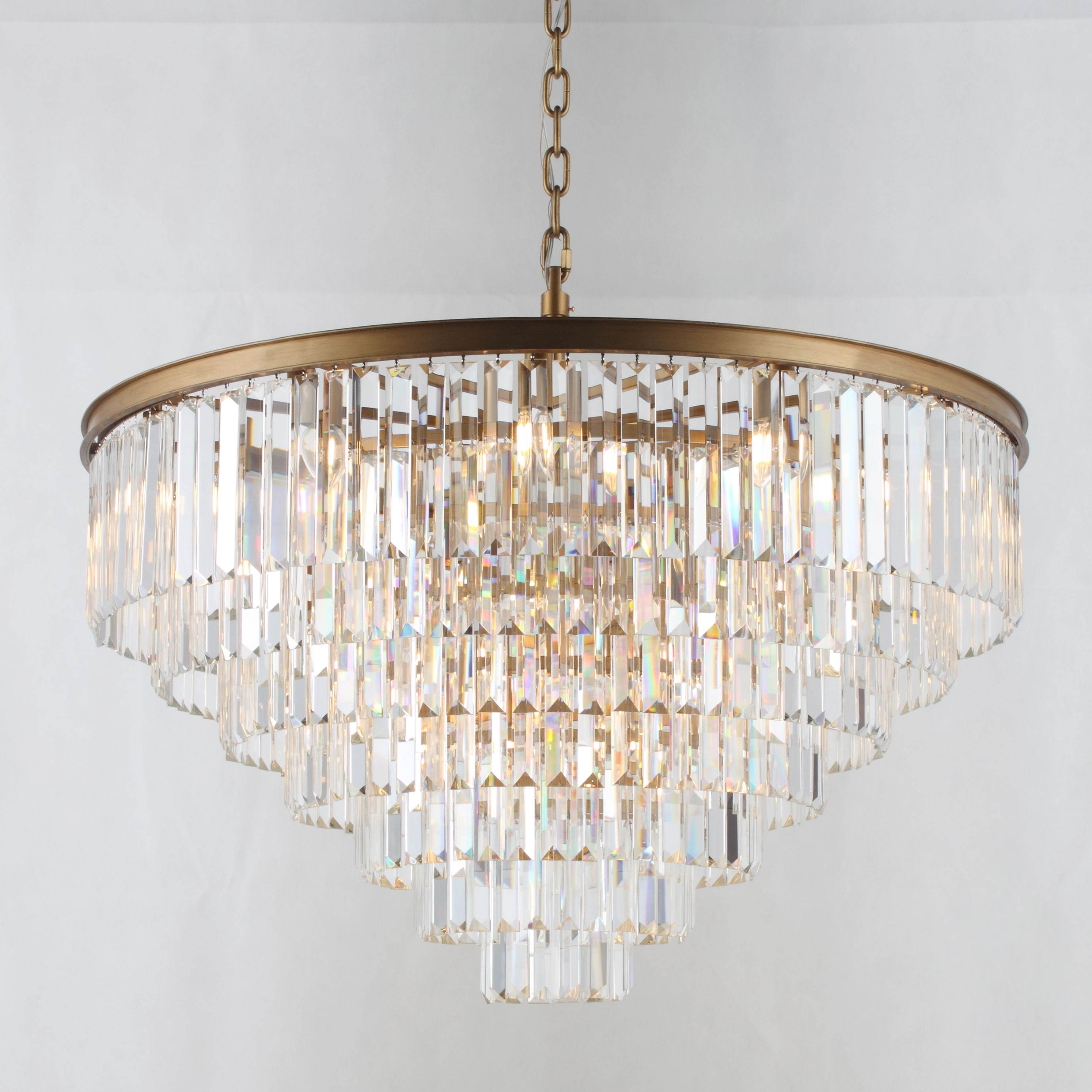 7-Tier Odeon Crystal Fringe Chandelier - Italian Concept - 