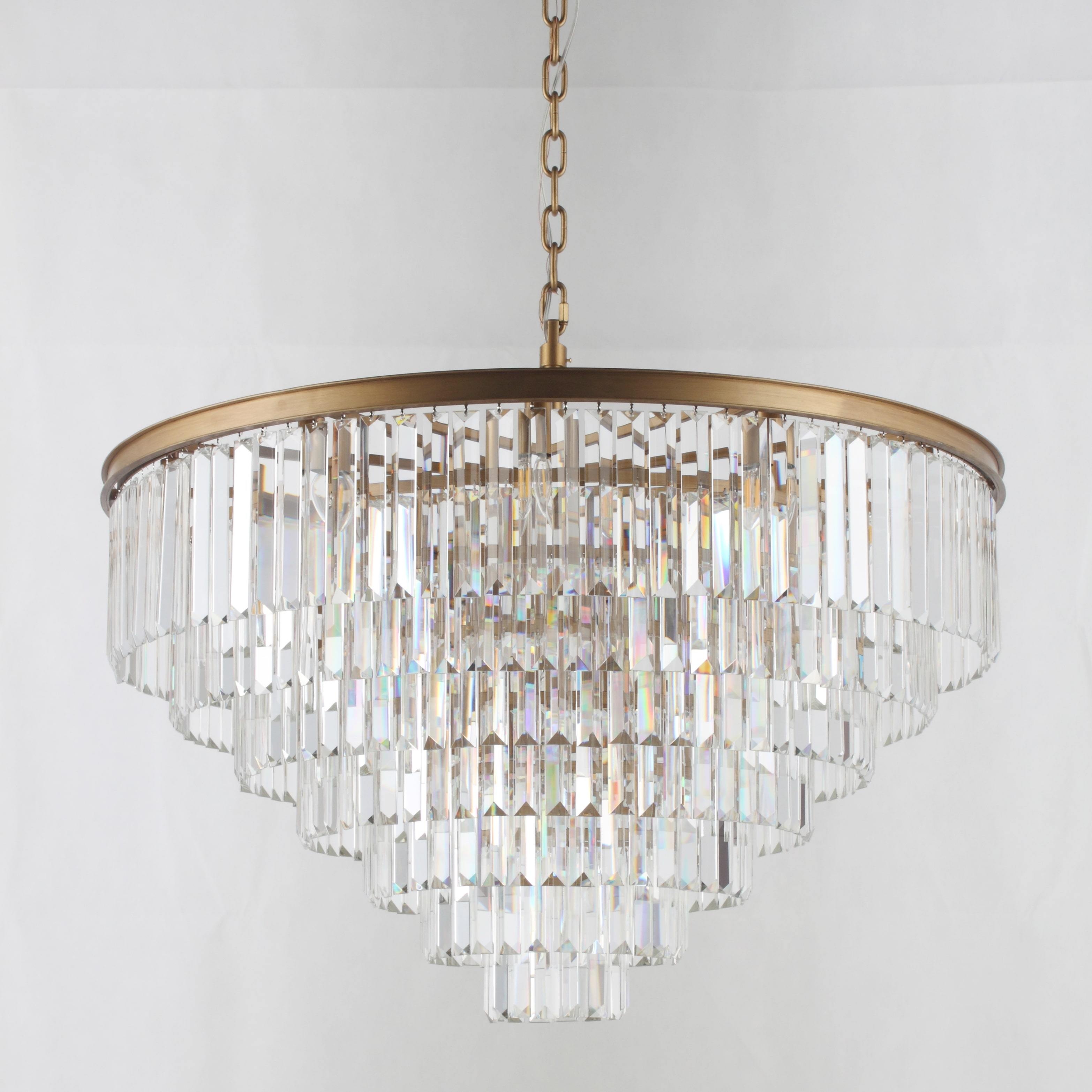 7-Tier Odeon Crystal Fringe Chandelier - Italian Concept - 