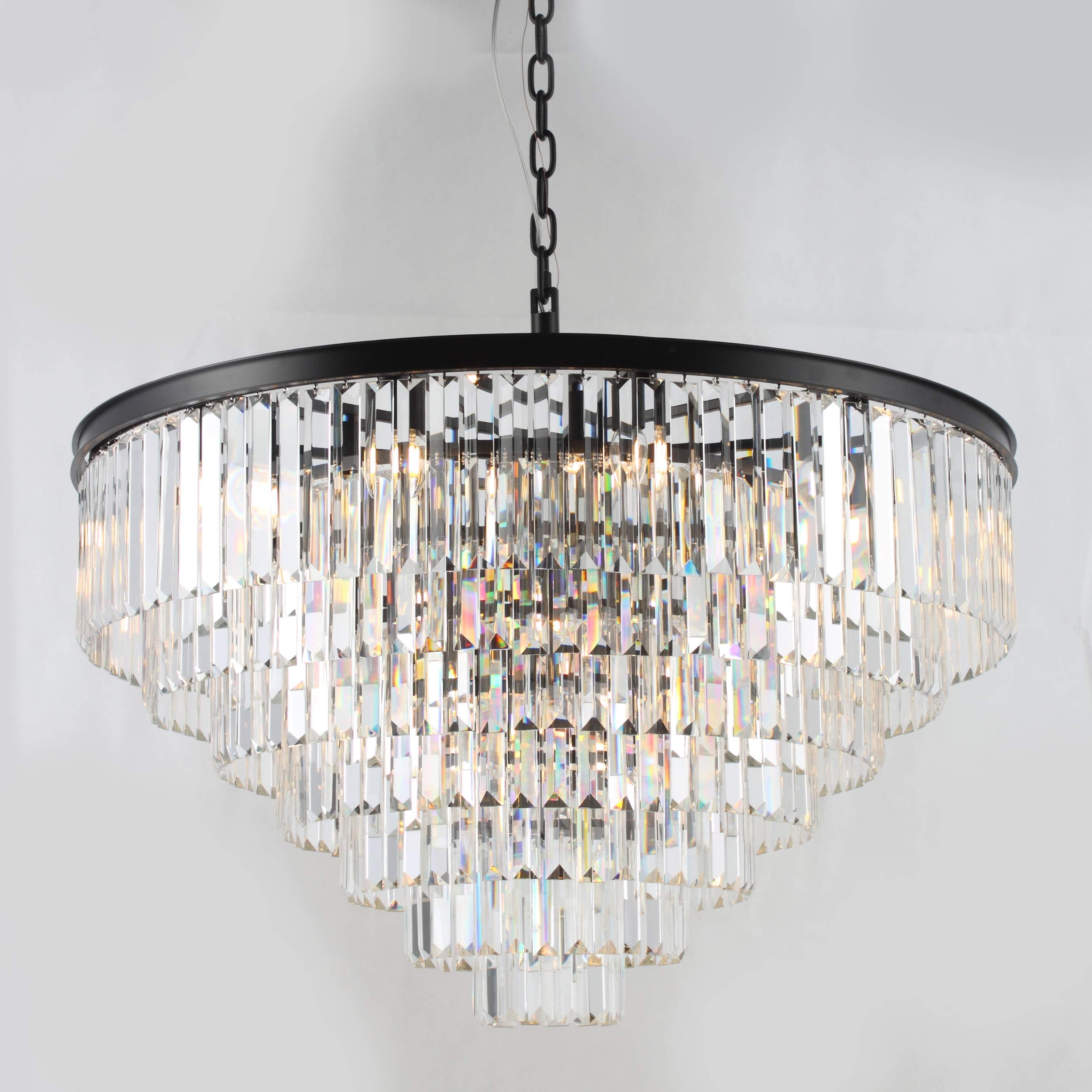 7-Tier Odeon Crystal Fringe Chandelier - Italian Concept - 