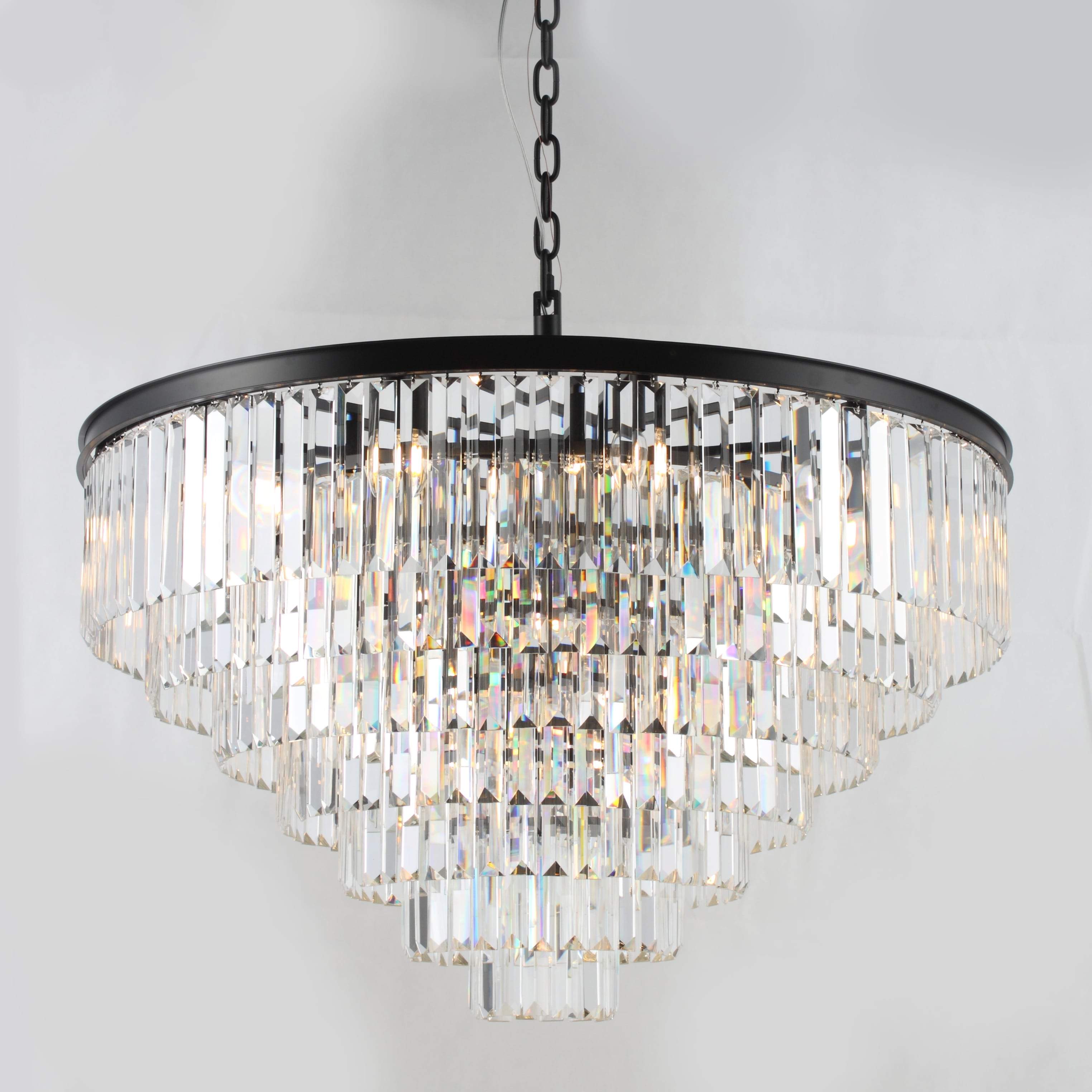 7-Tier Odeon Crystal Fringe Chandelier - Italian Concept - 