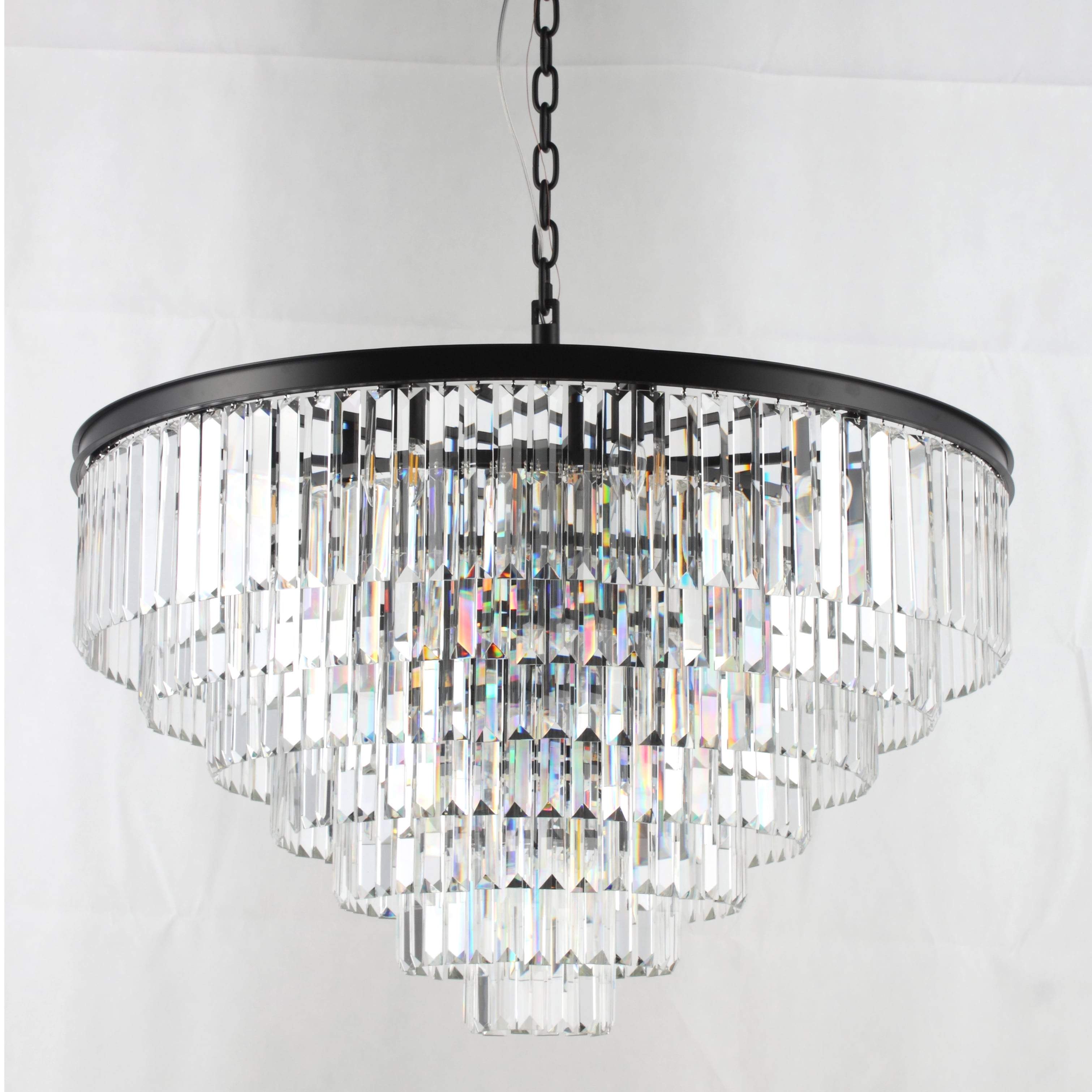 7-Tier Odeon Crystal Fringe Chandelier - Italian Concept - 