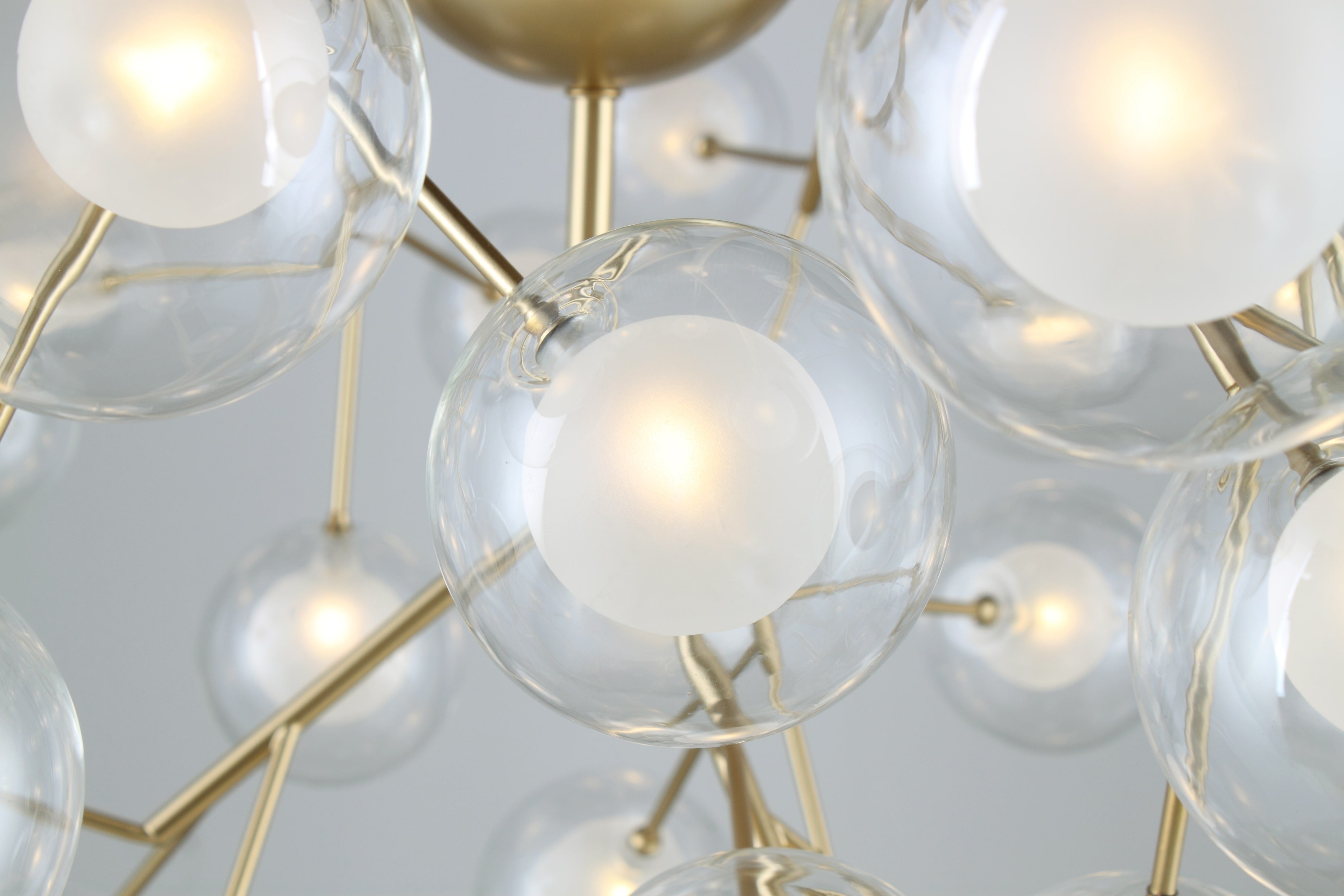 Ivana Branching Glass Globe Bubble Chandelier - Italian Concept