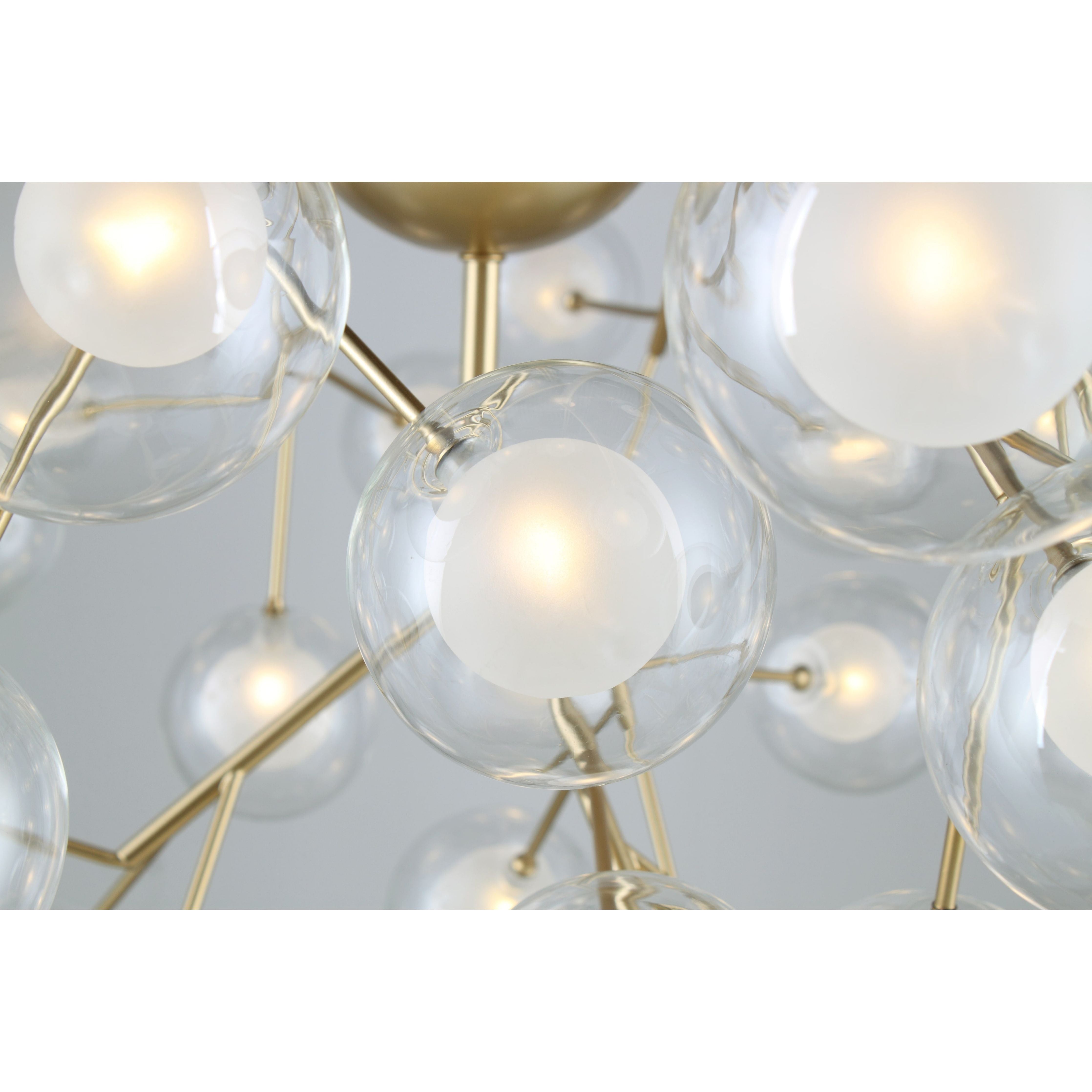 Ivana Branching Glass Globe Bubble Chandelier - Italian Concept