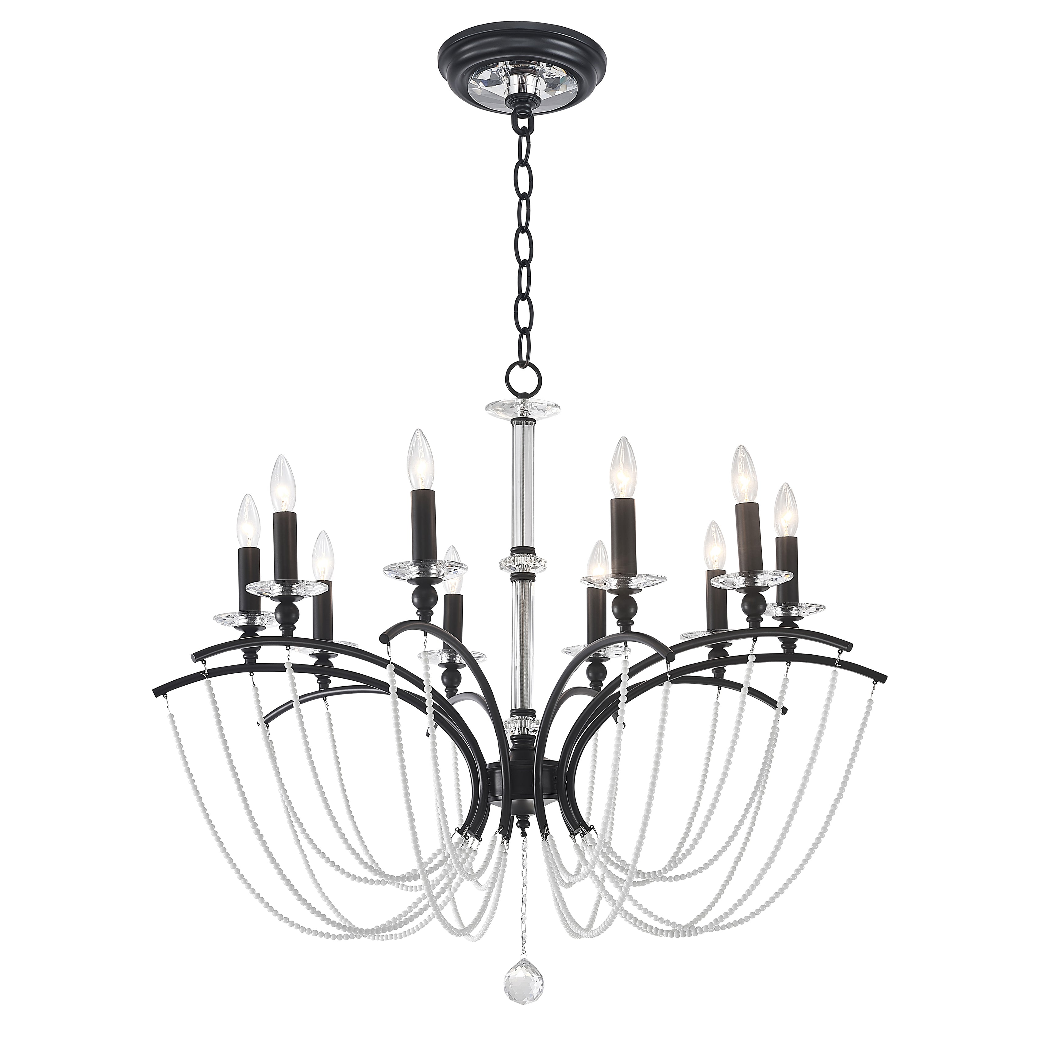 La Pearl Transitional Crystal Bead Chandelier BS91504A - Italian Concept - 