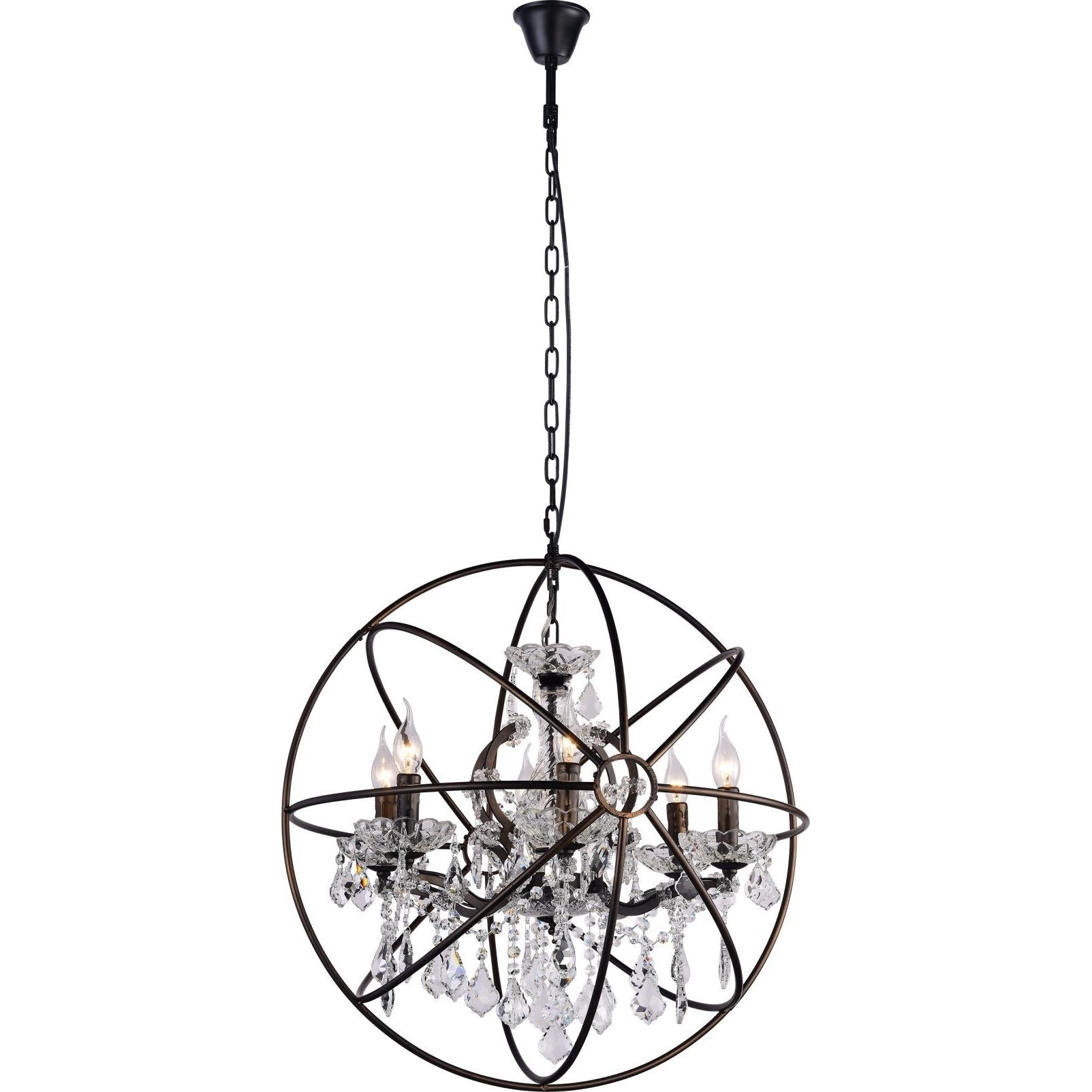 MN Iron Orb Crystal Chandelier - Italian Concept