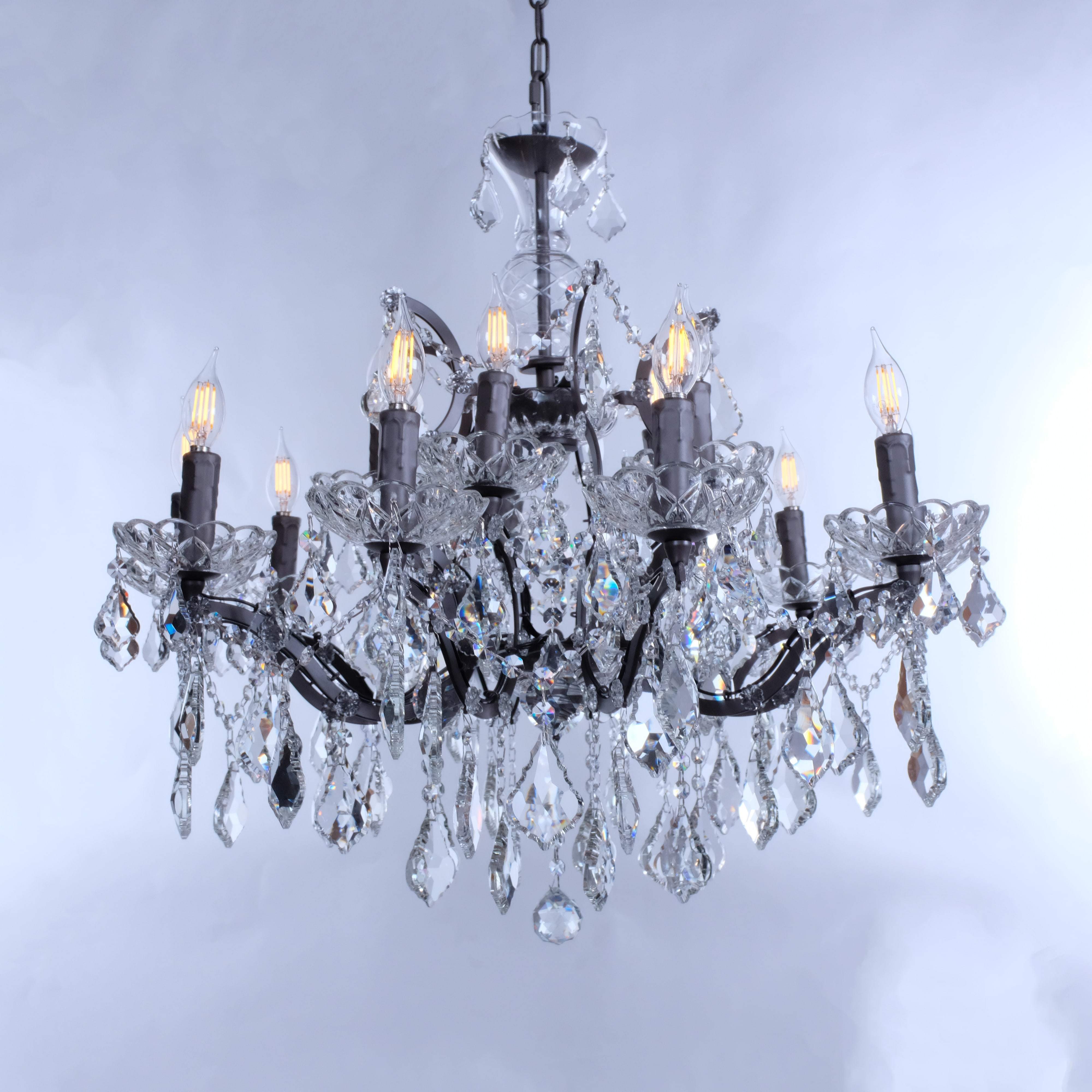 15 Light Rococo Maria Theresa Crystal Chandelier - Italian Concept - 