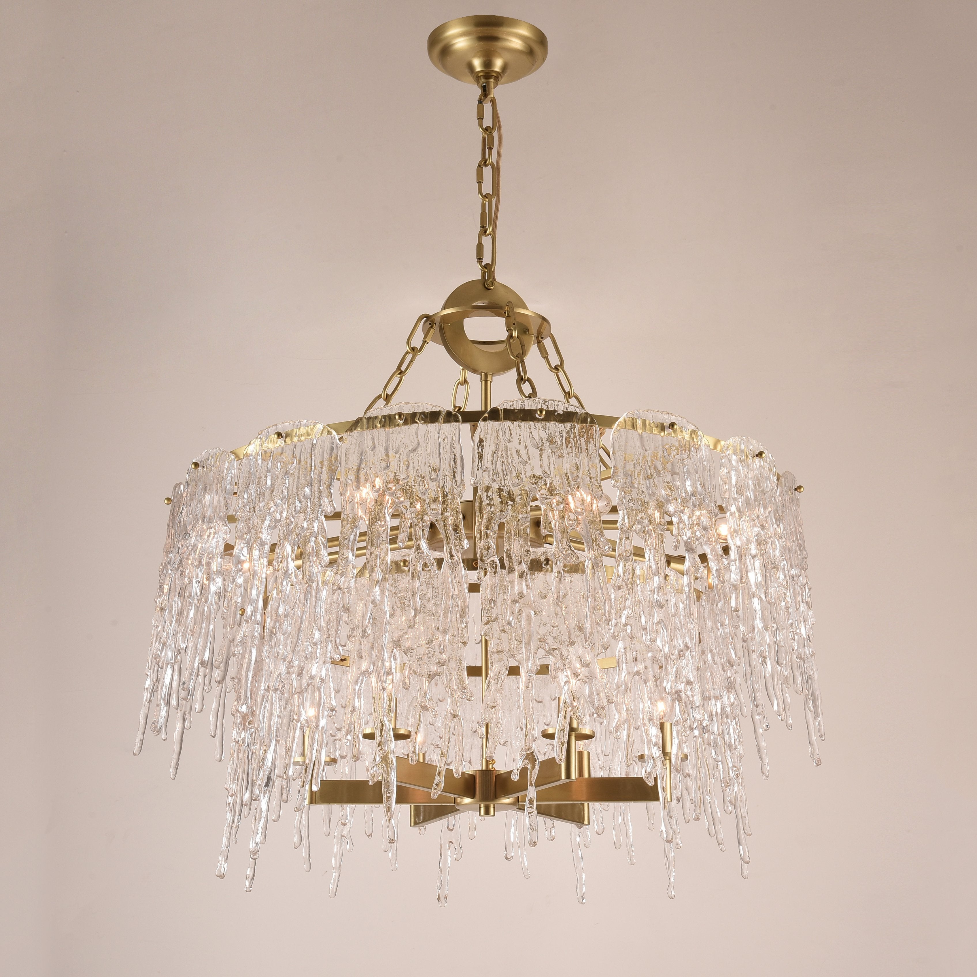 Aletta Melting Drop Crystal Glass Chandelier - Italian Concept - 