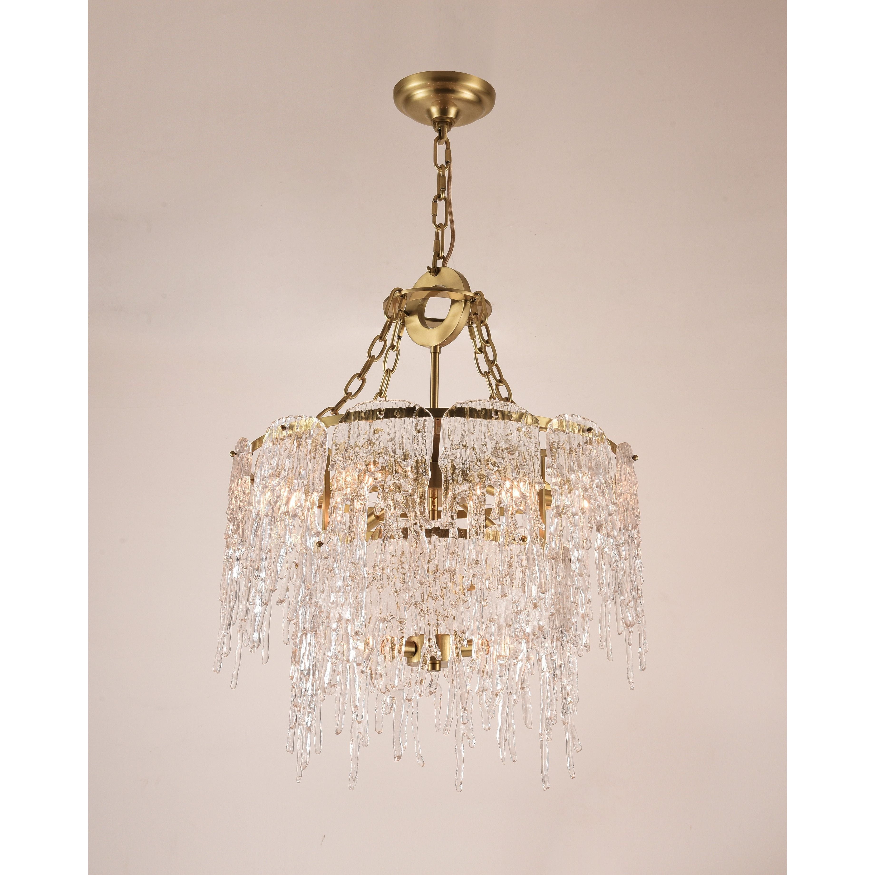 Aletta Melting Drop Crystal Glass Chandelier - Italian Concept - 