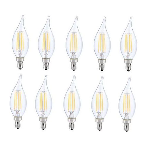 10-Pack 4W LED E12 Candelabra Bulb - Italian Concept - 