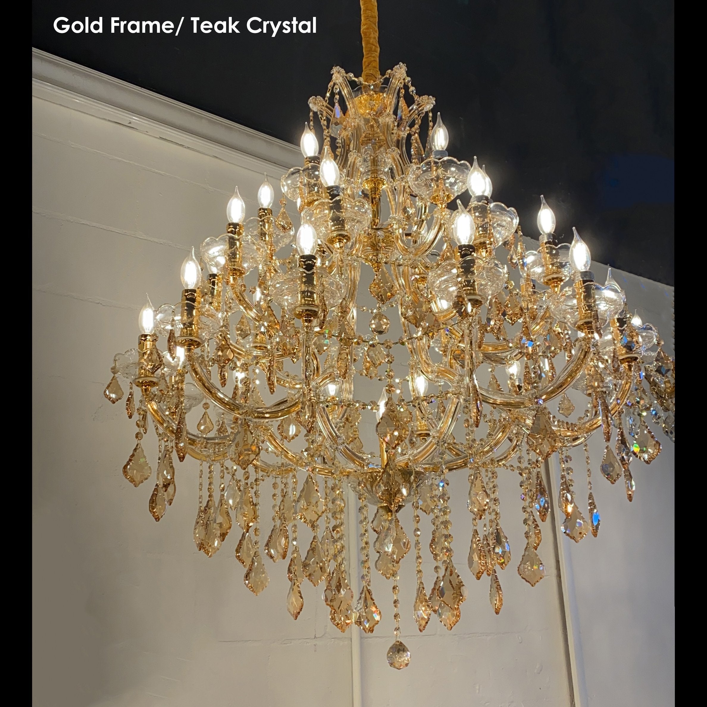 Leyla Maria Theresa 55 Light Crystal Chandelier - Italian Concept - 