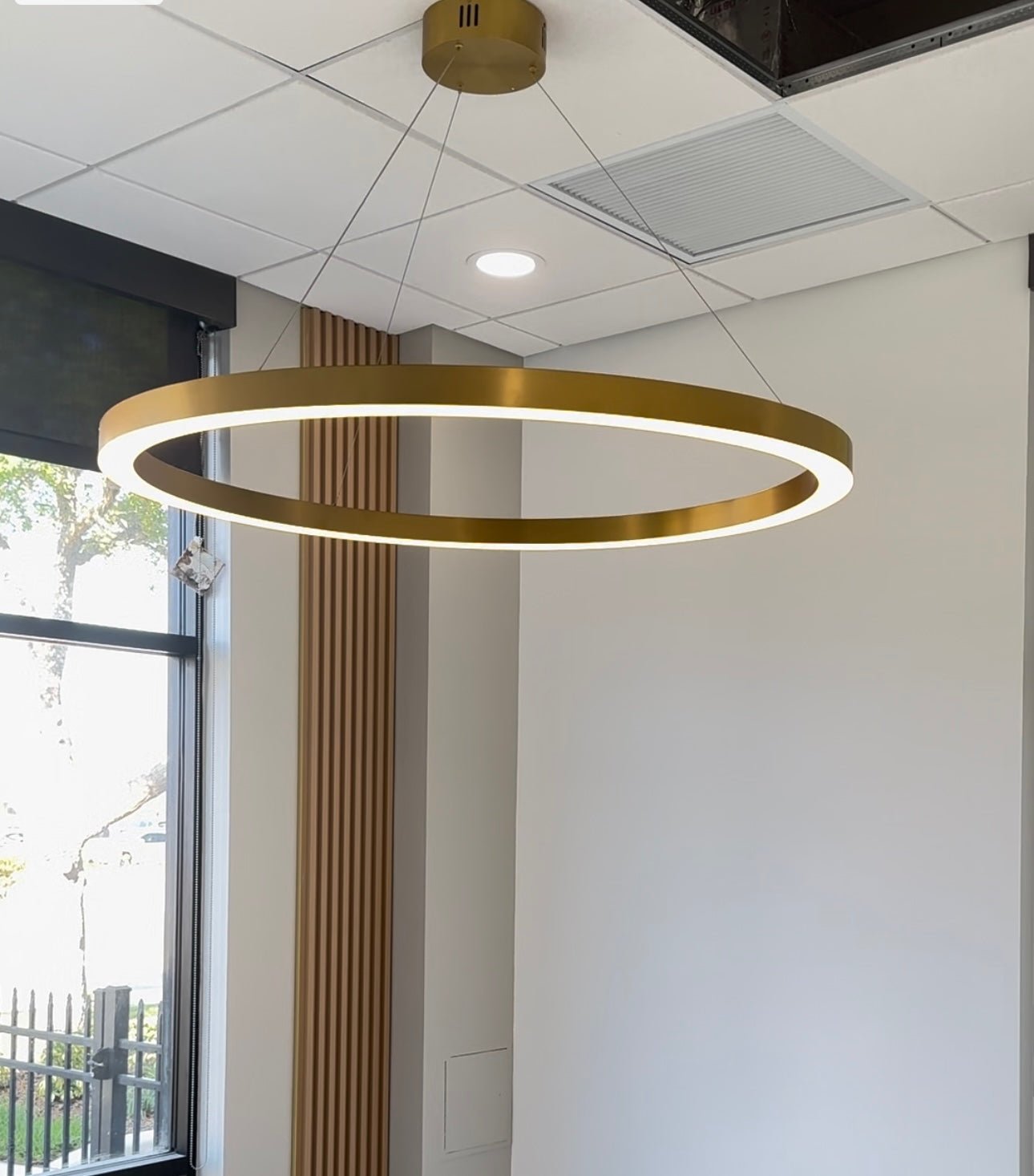 Liana Round 5-Ring LED Chandelier - Italian Concept
