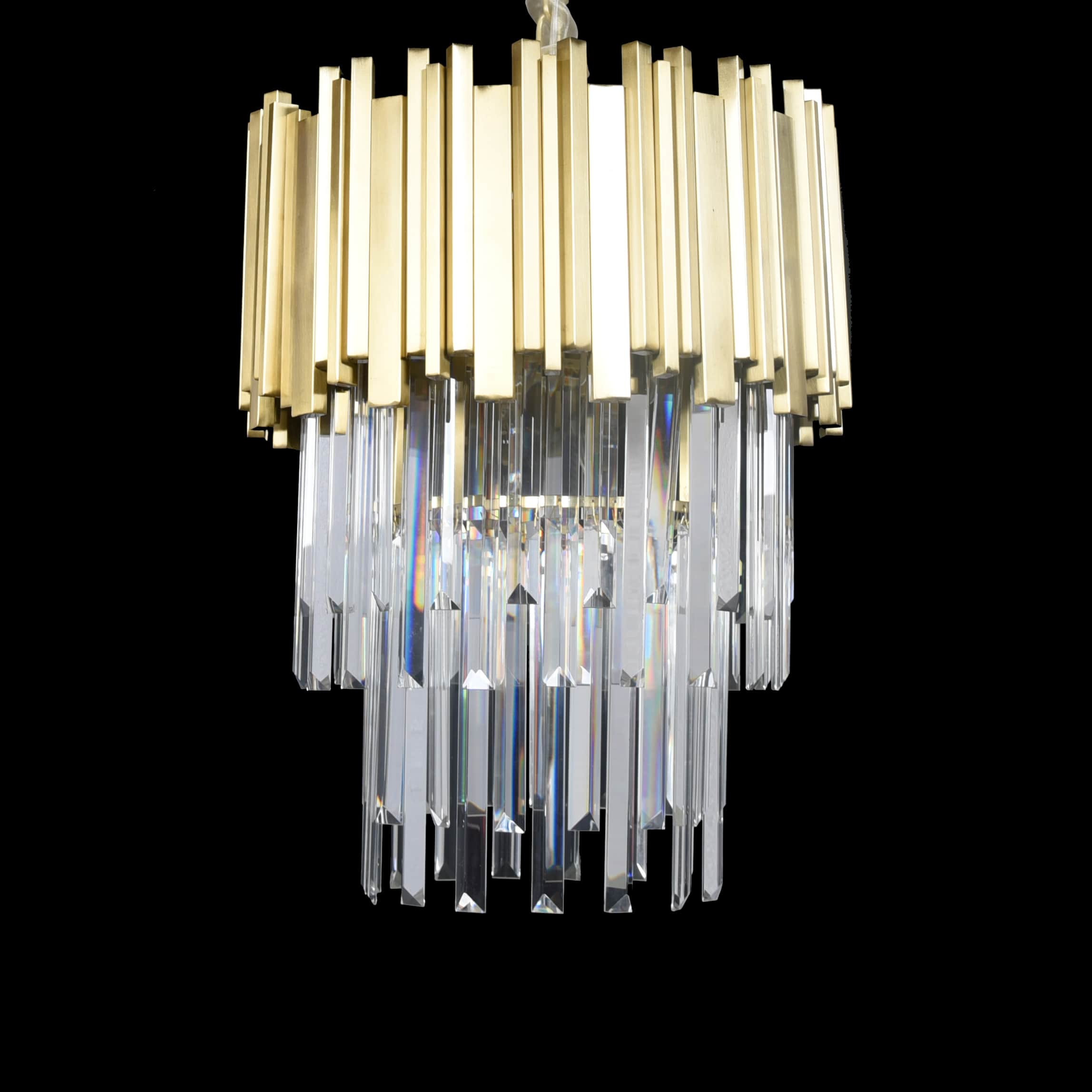 Colonnade Tiered Round Crystal Chandelier - Italian Concept - 