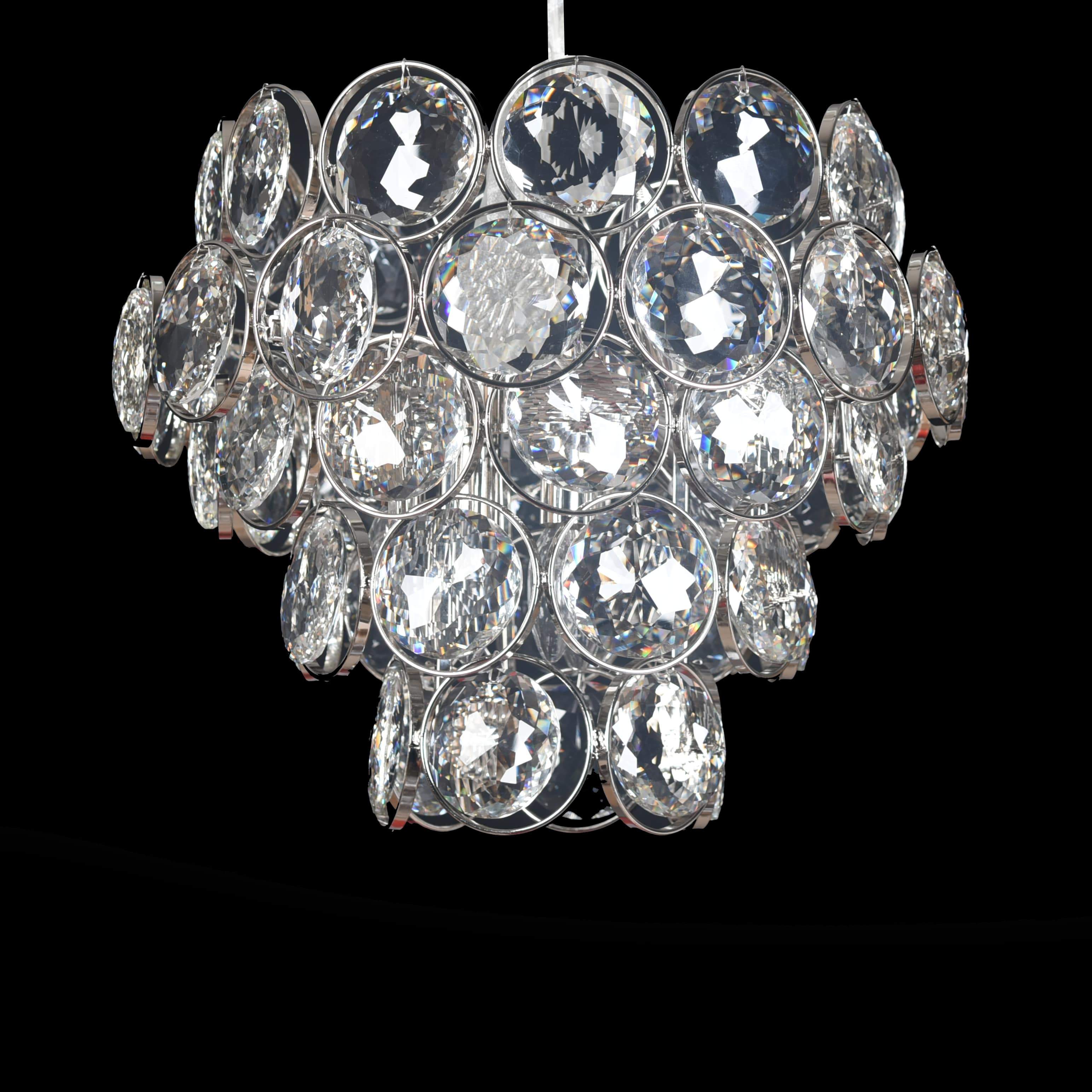 Optical Crystal Tiered Chandelier - Italian Concept
