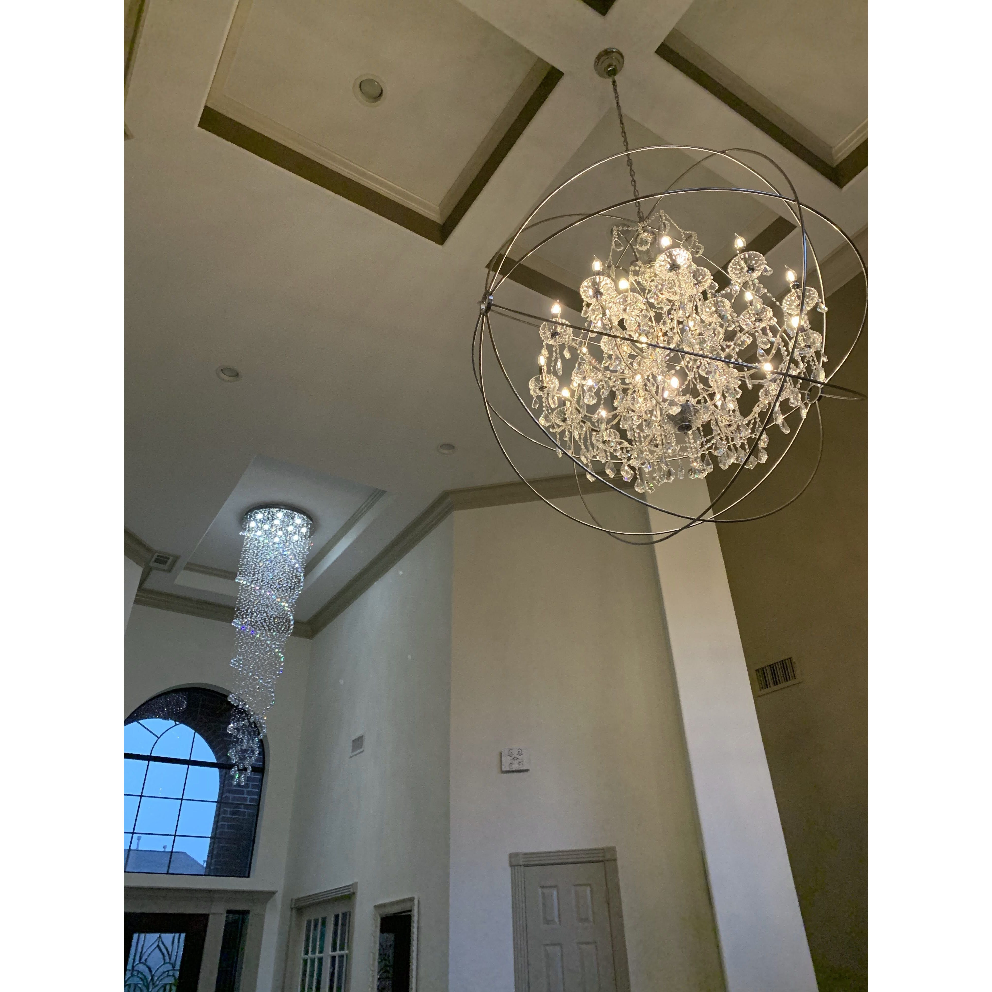 MN Iron Orb Crystal Chandelier - Italian Concept