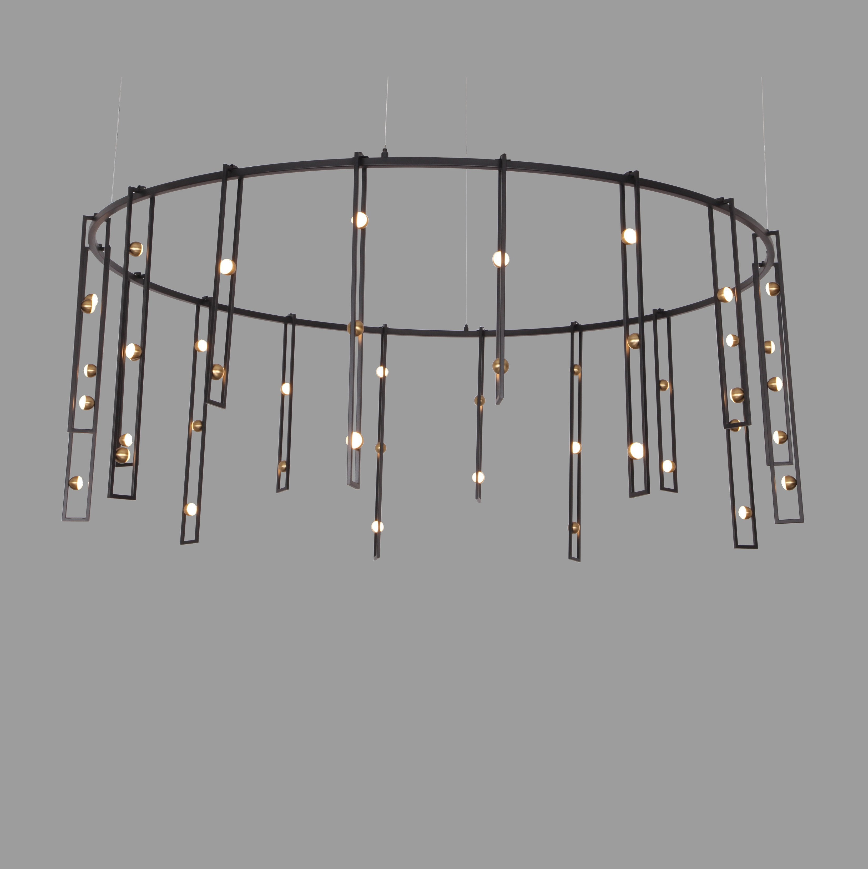 Timothee Bistro 60"W Round LED Chandelier - Italian Concept