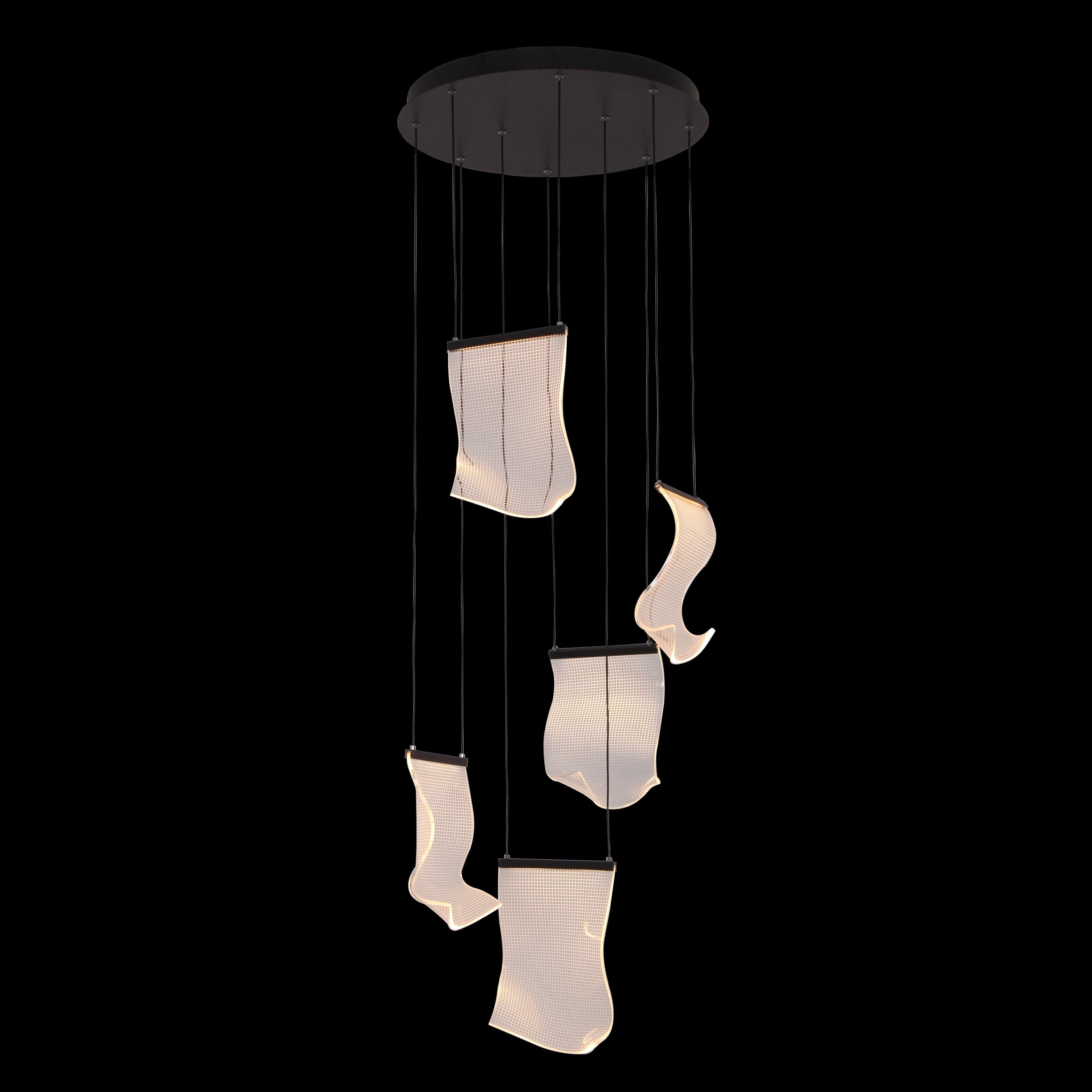Axien Paper LED Foyer Pendant Light - Italian Concept - 