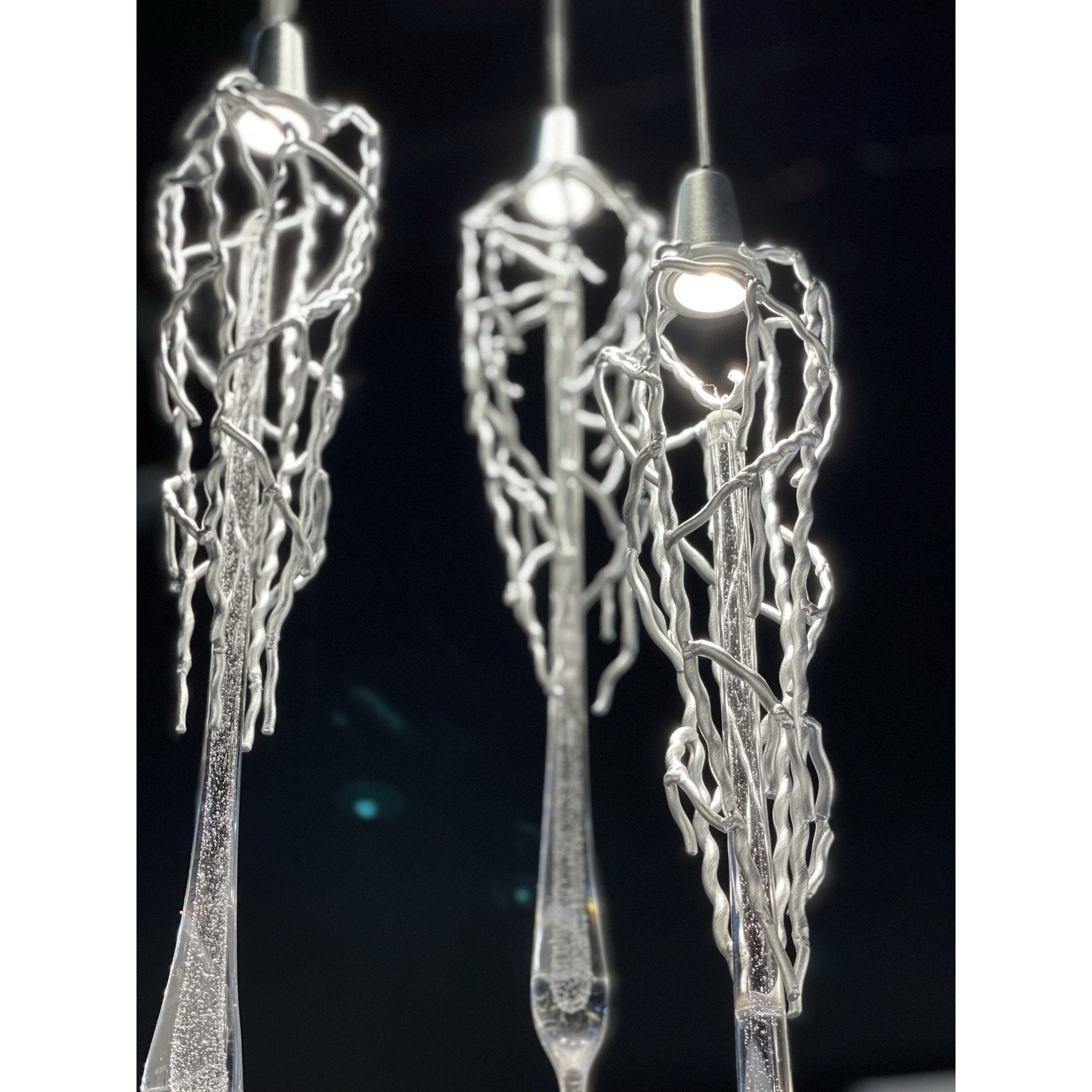 Organic Round Branching 25 Pendant Teardrop Foyer Chandelier - Italian Concept