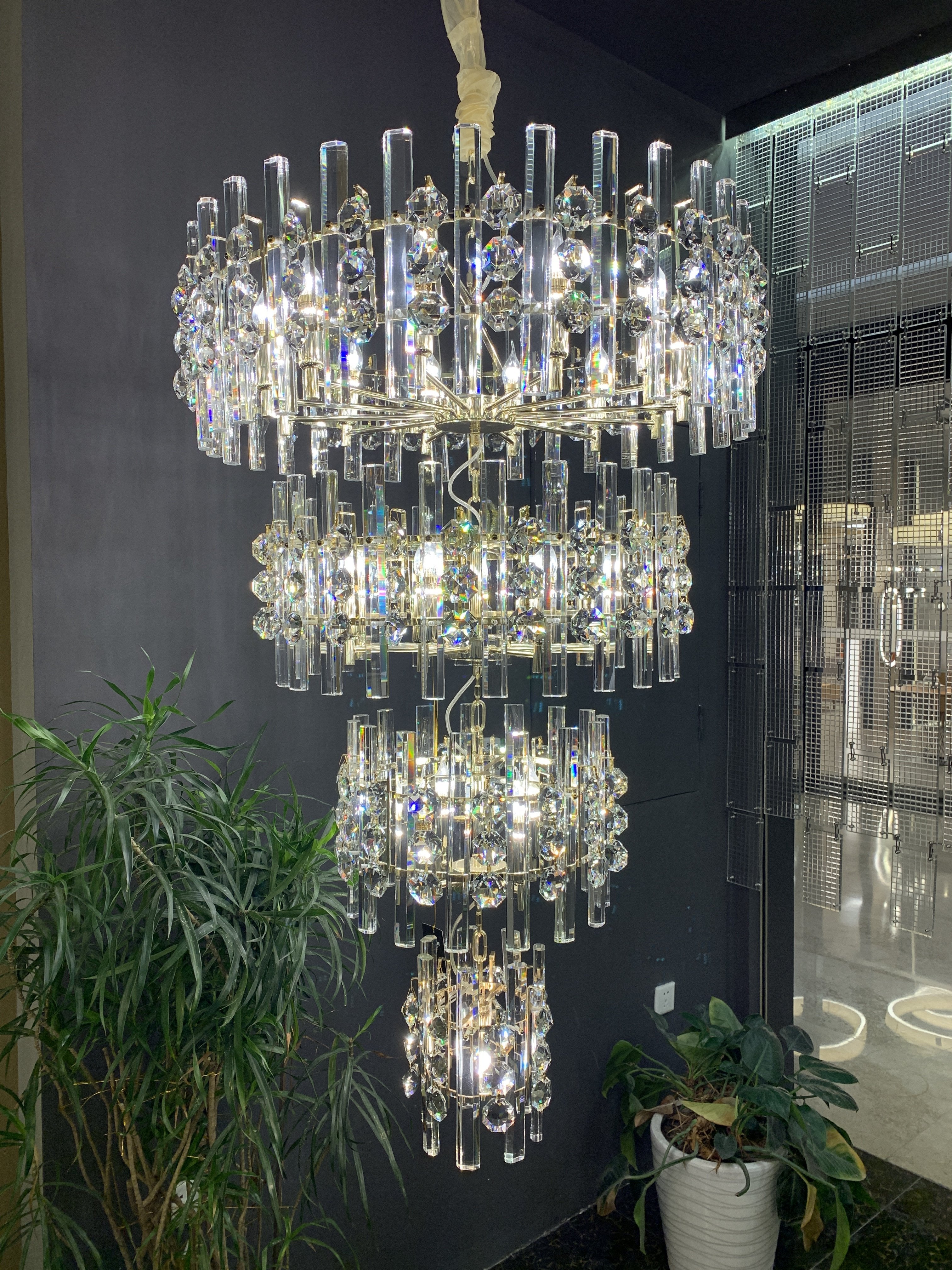 Gem Foyer Crystal Chandelier 95680-4 - Italian Concept - 